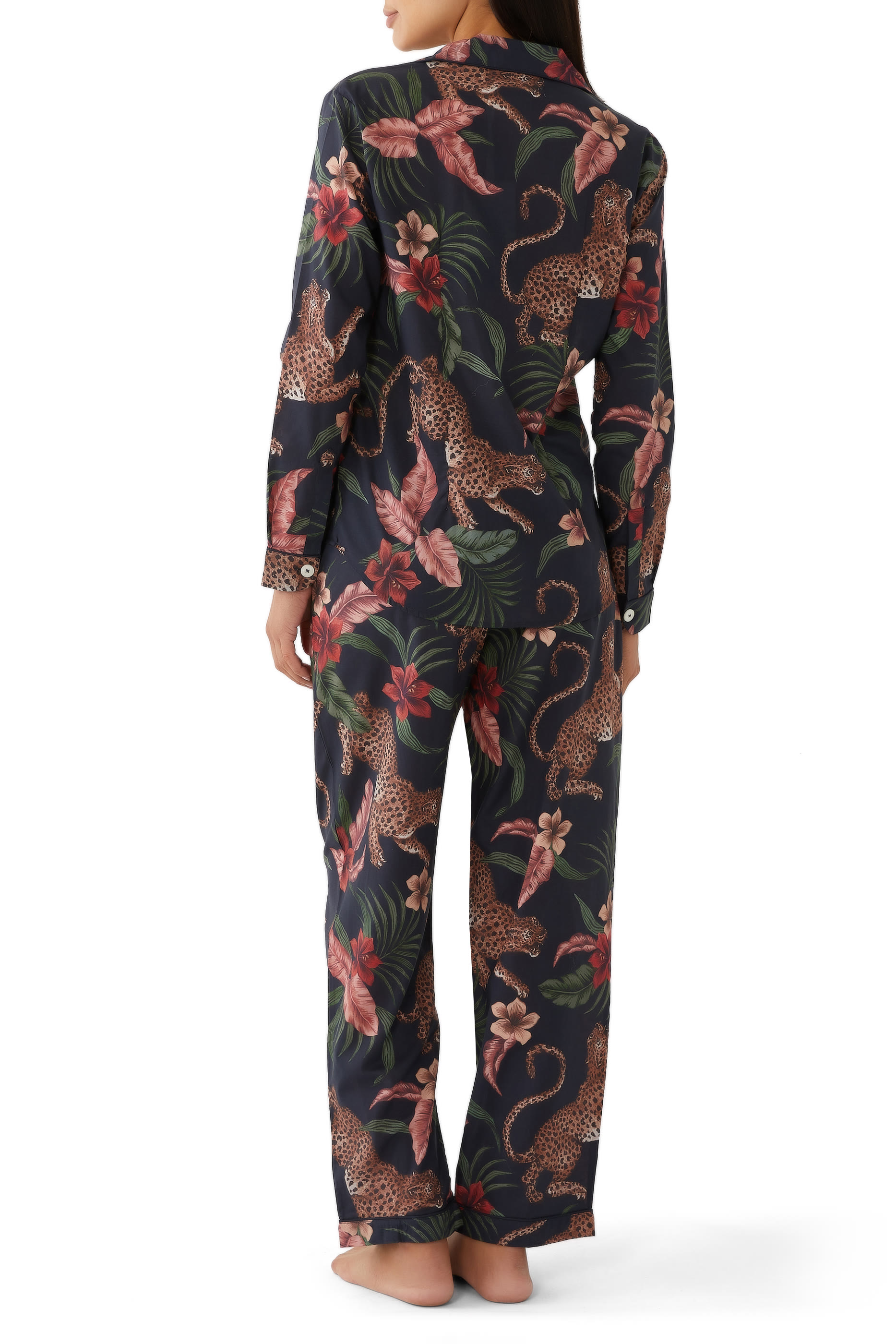 Soleia Leopard Long Pajama Set