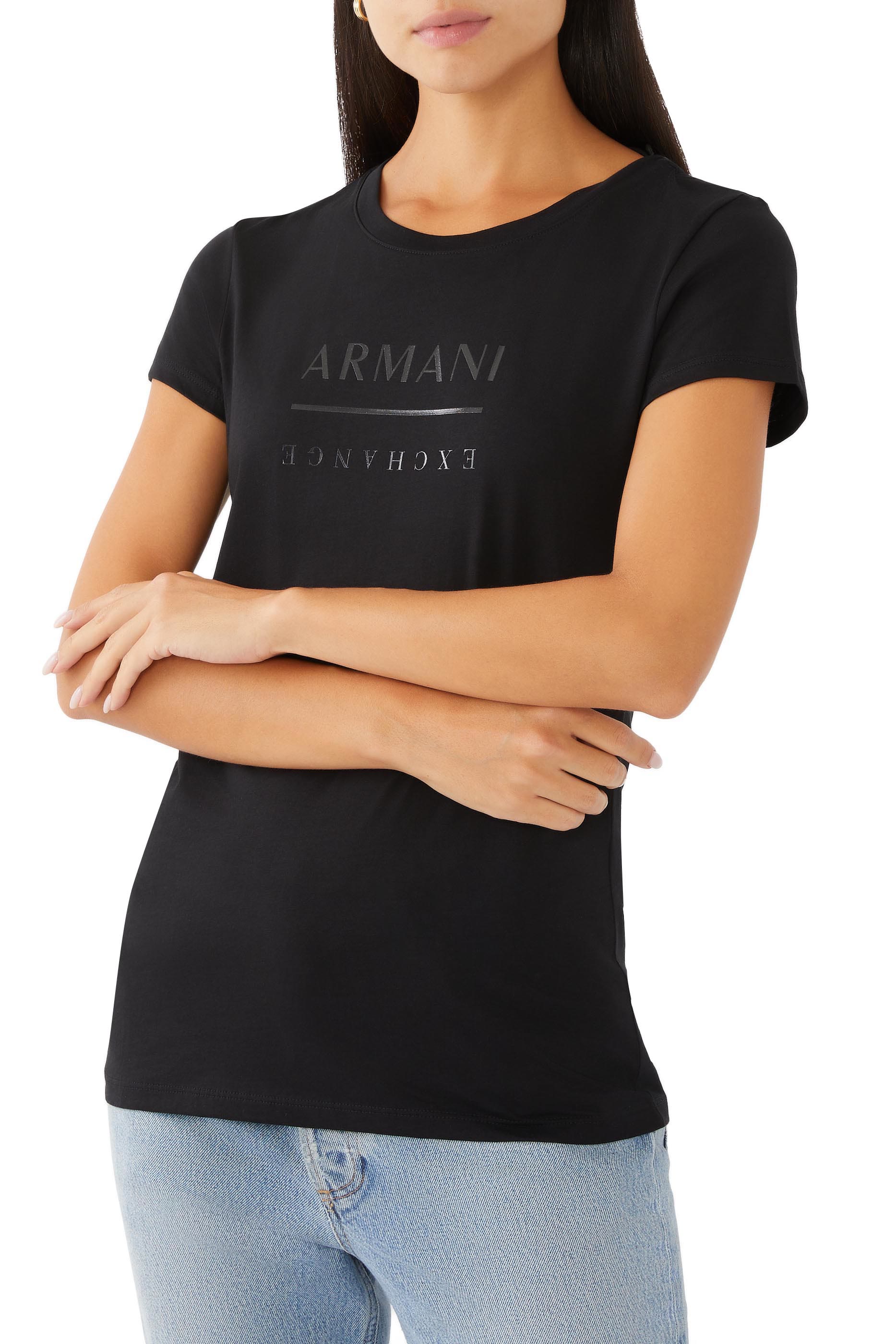 Pima Cotton Vinyl Effect Logo T-Shirt