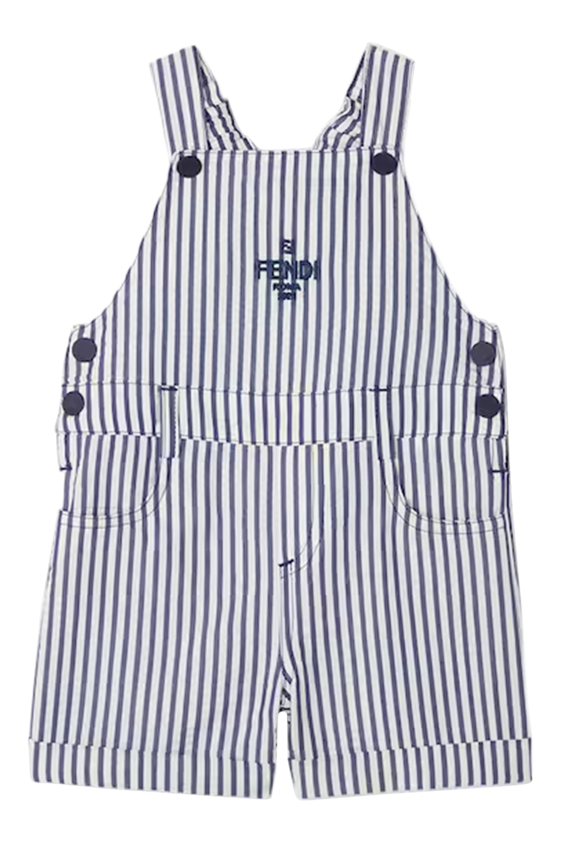 Kids Striped Overalls