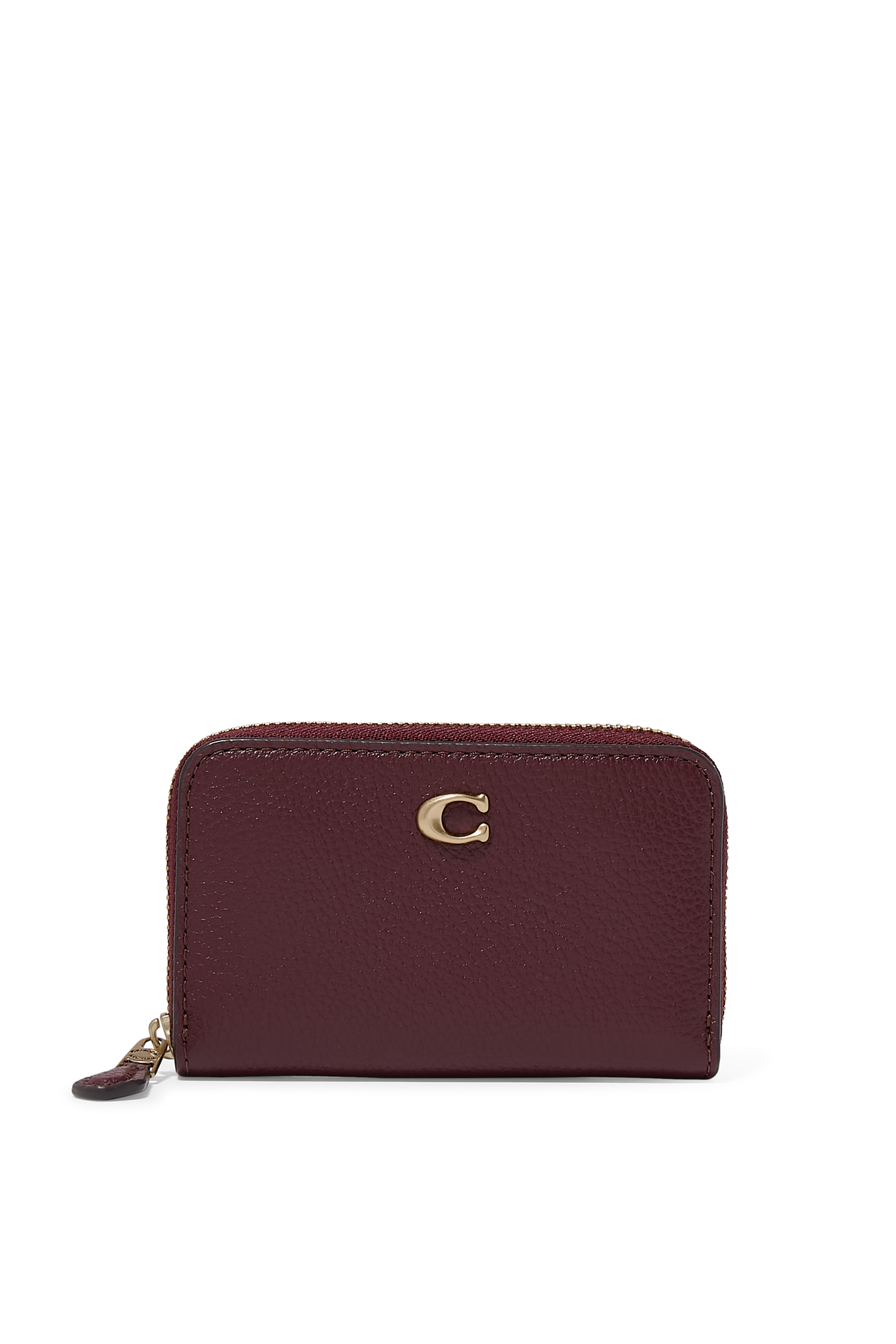  Polished Pebble Leather Card Case