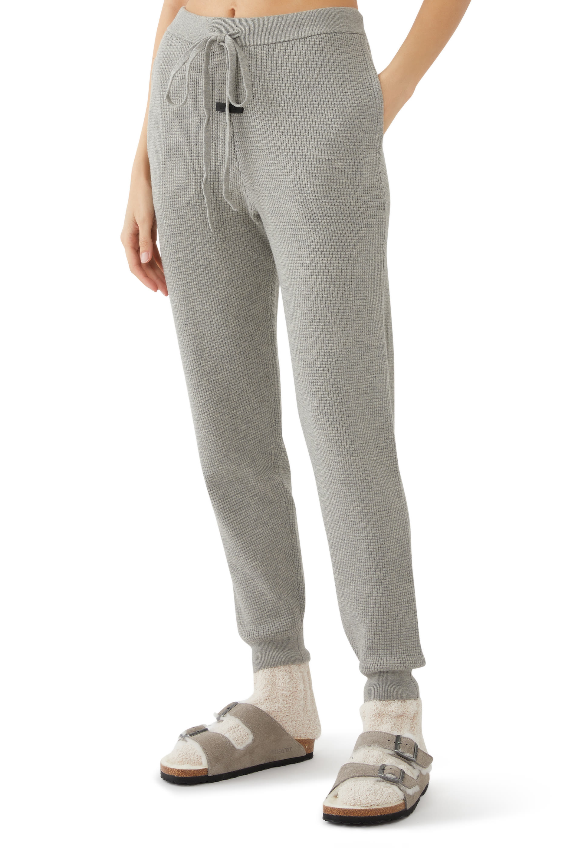 Waffle Fitted Sweatpants