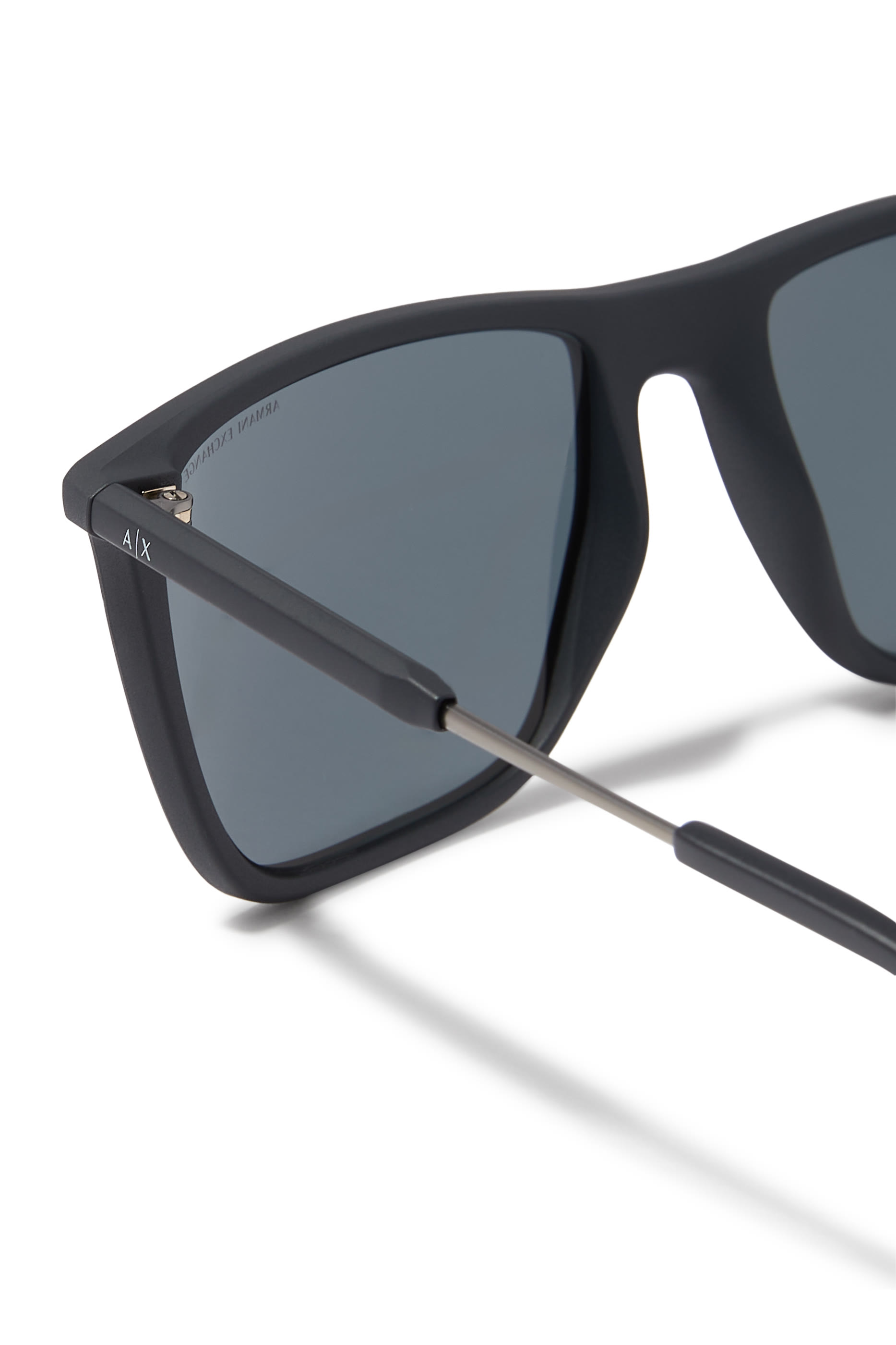 Bolt Detail Square Sunglasses