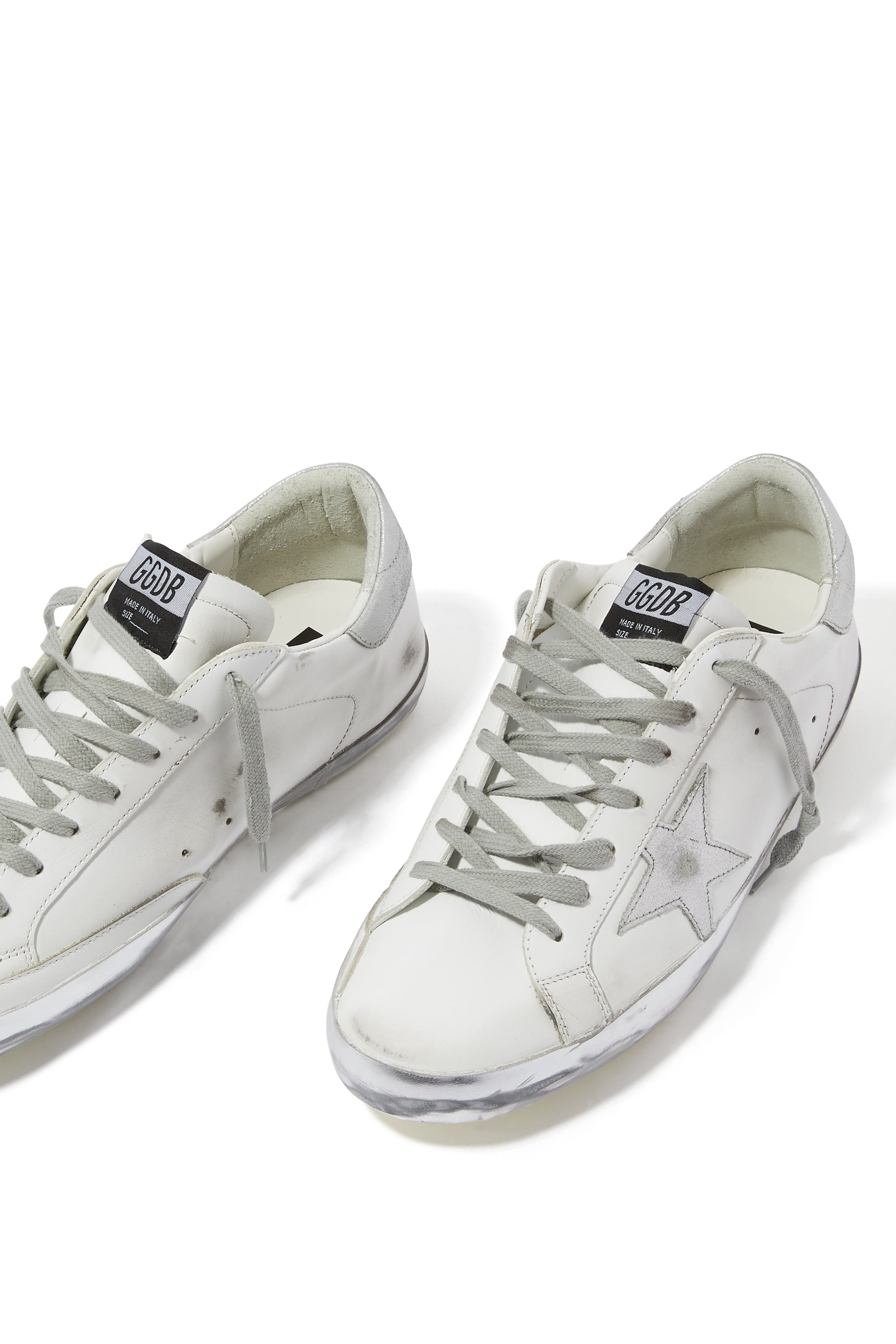 Metallic Detail Super-Star Low-Top Sneakers