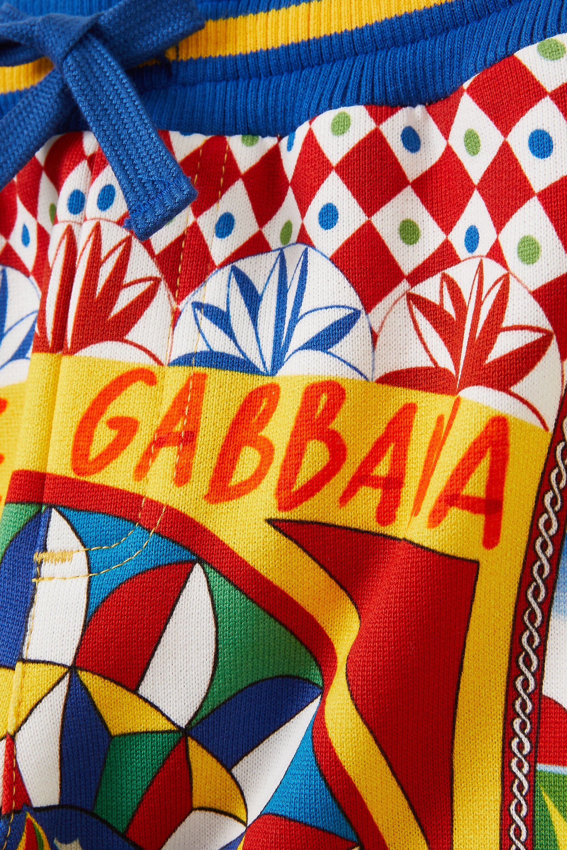 Kids Carretto Print Jersey Joggers