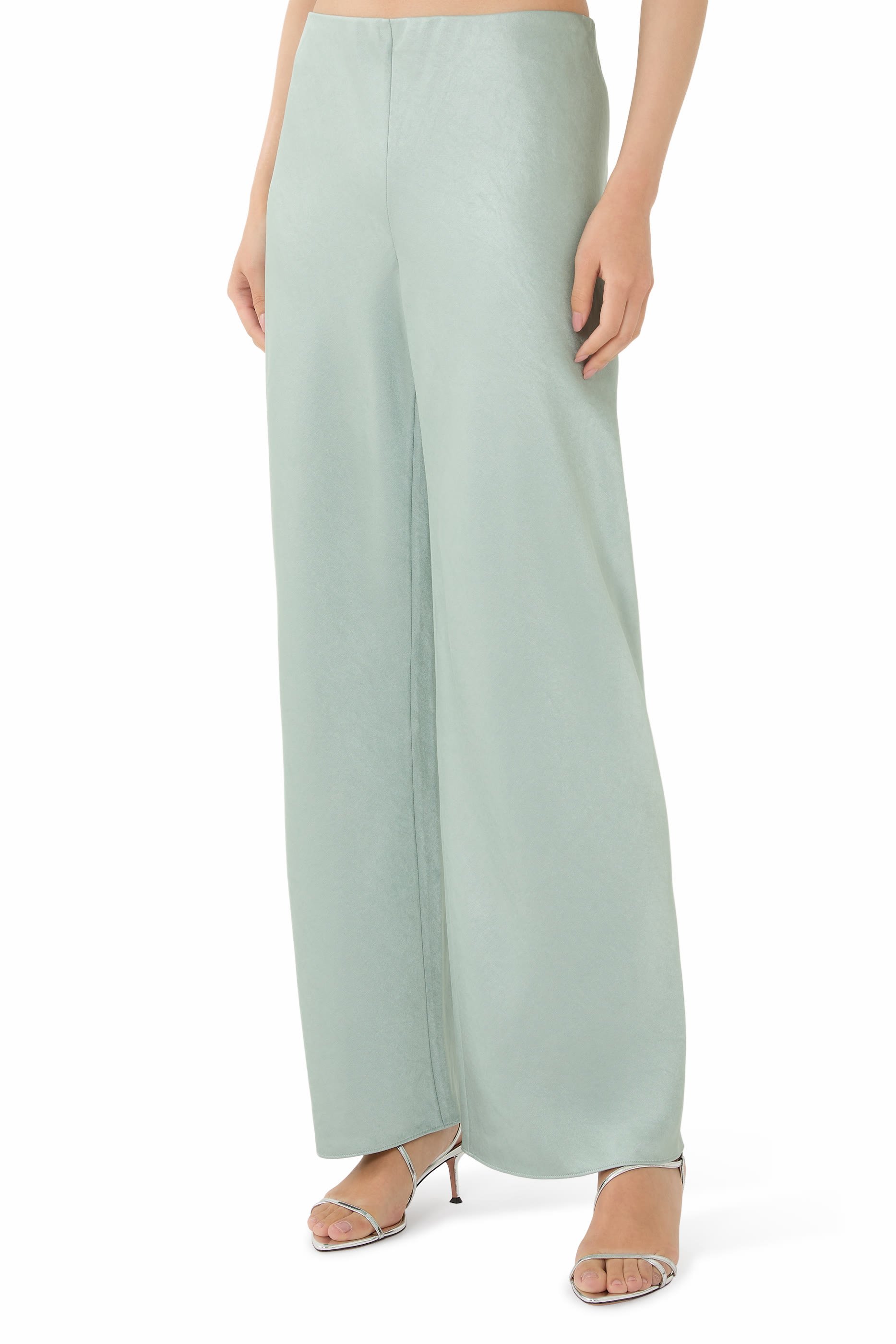 Fluid Satin Bias Pant 