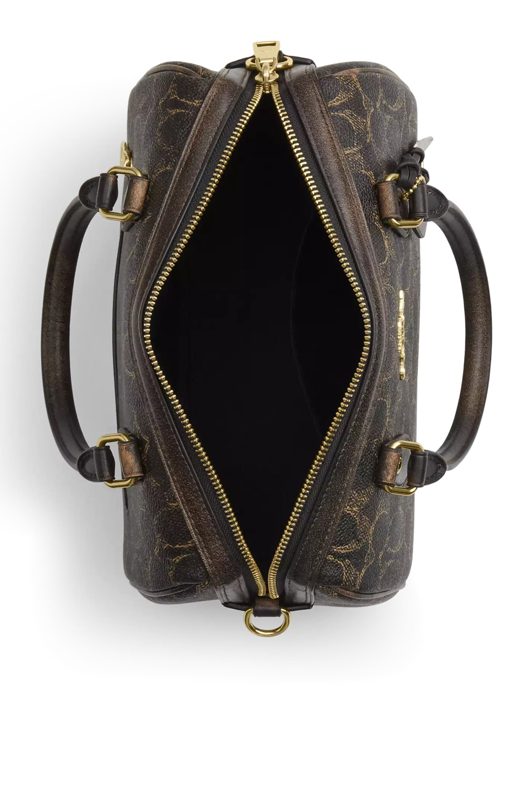 Rowan Satchel Bag in Loved Signature Canvas With Charms