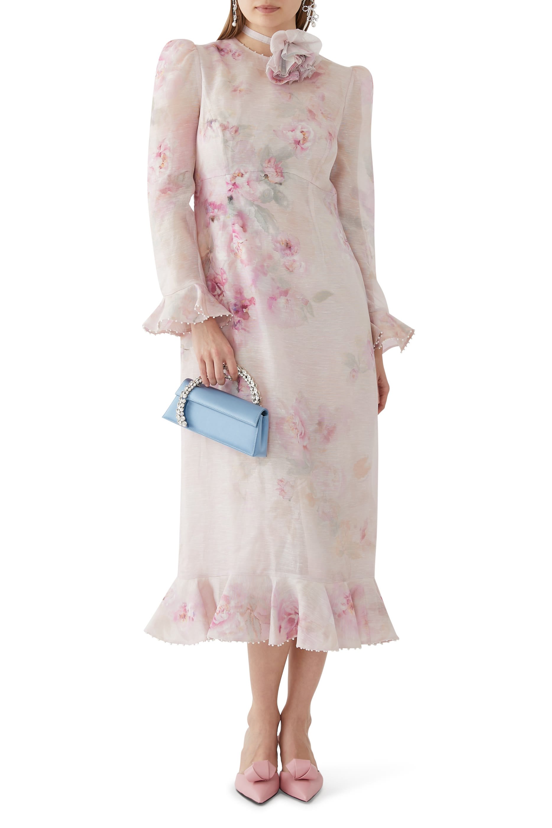 Crush Flower Midi Dress