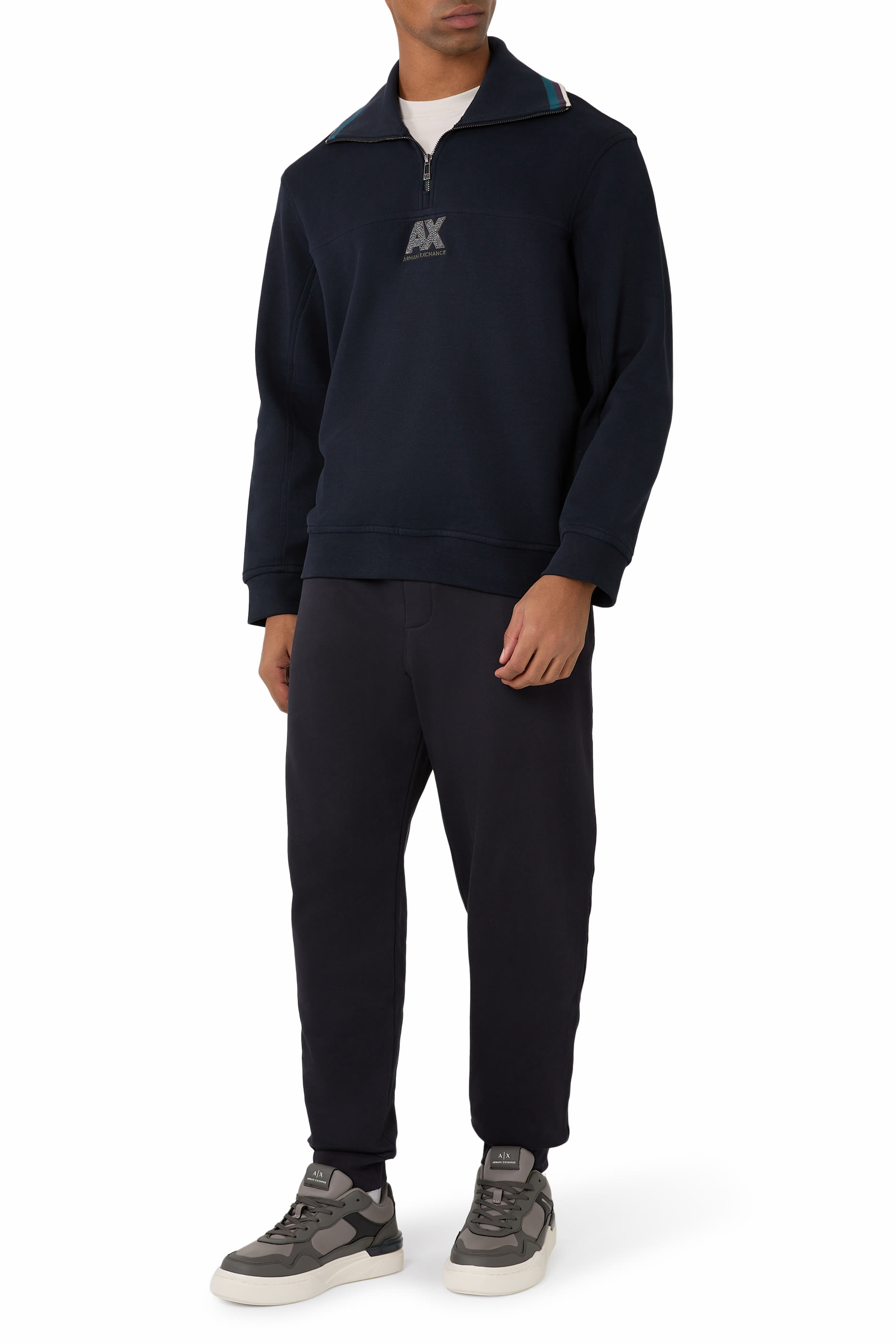 AX Logo Half-Zip Sweatshirt