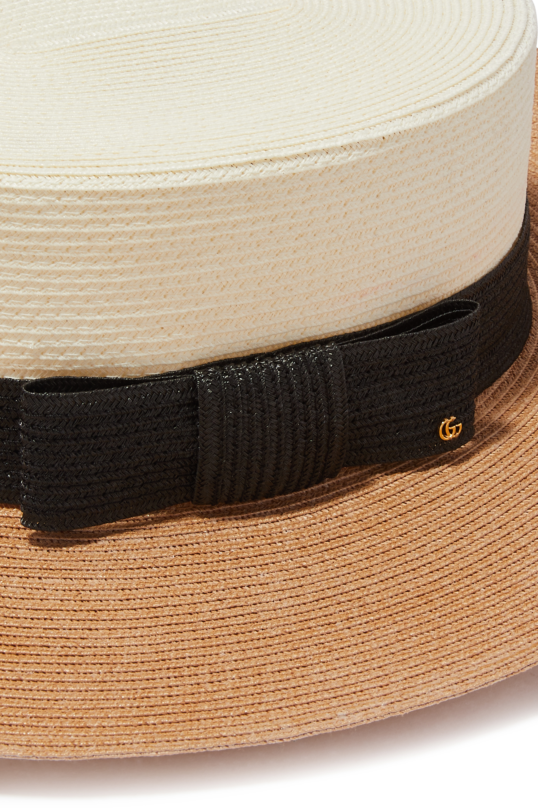 Straw-Effect Wide Brim Hat