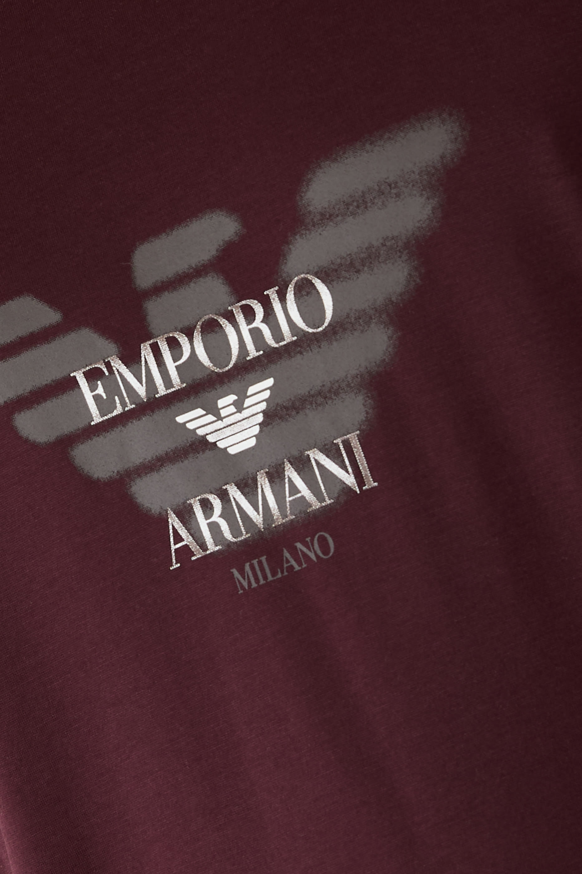 Graffiti Eagle Logo Print T-Shirt