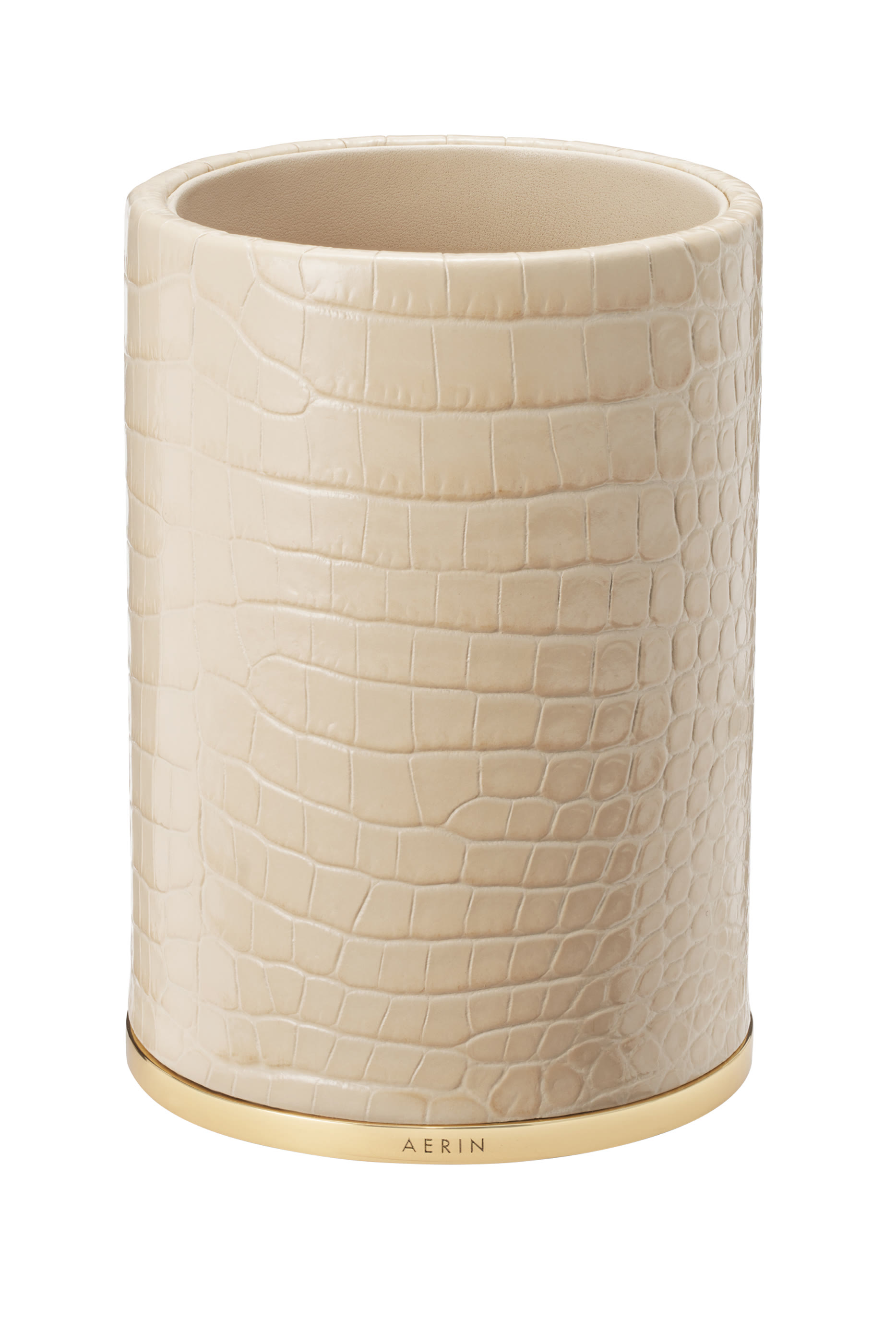Classic Croc Leather Pencil Cup
