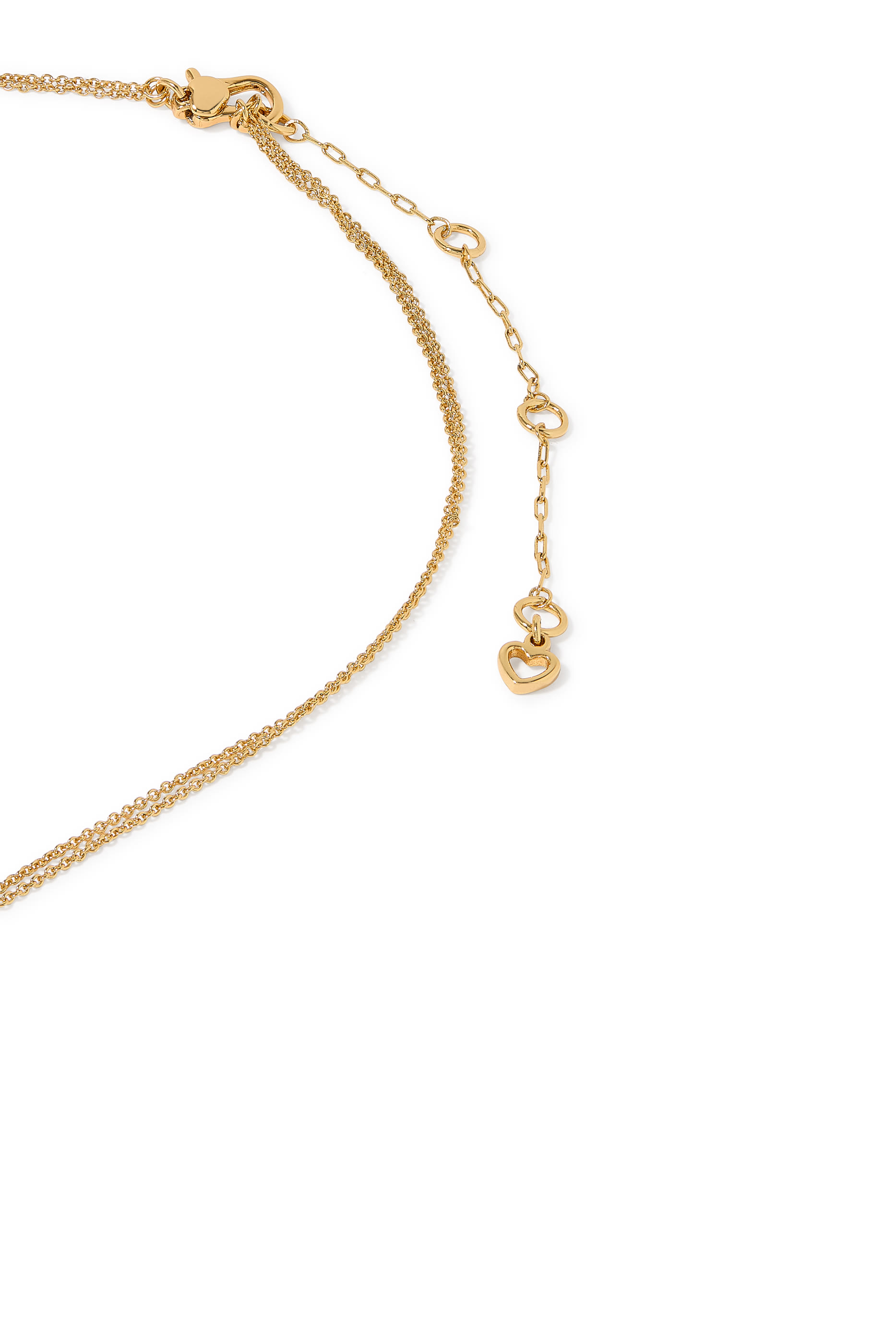 Interlock Small Pendant, Plated Metal