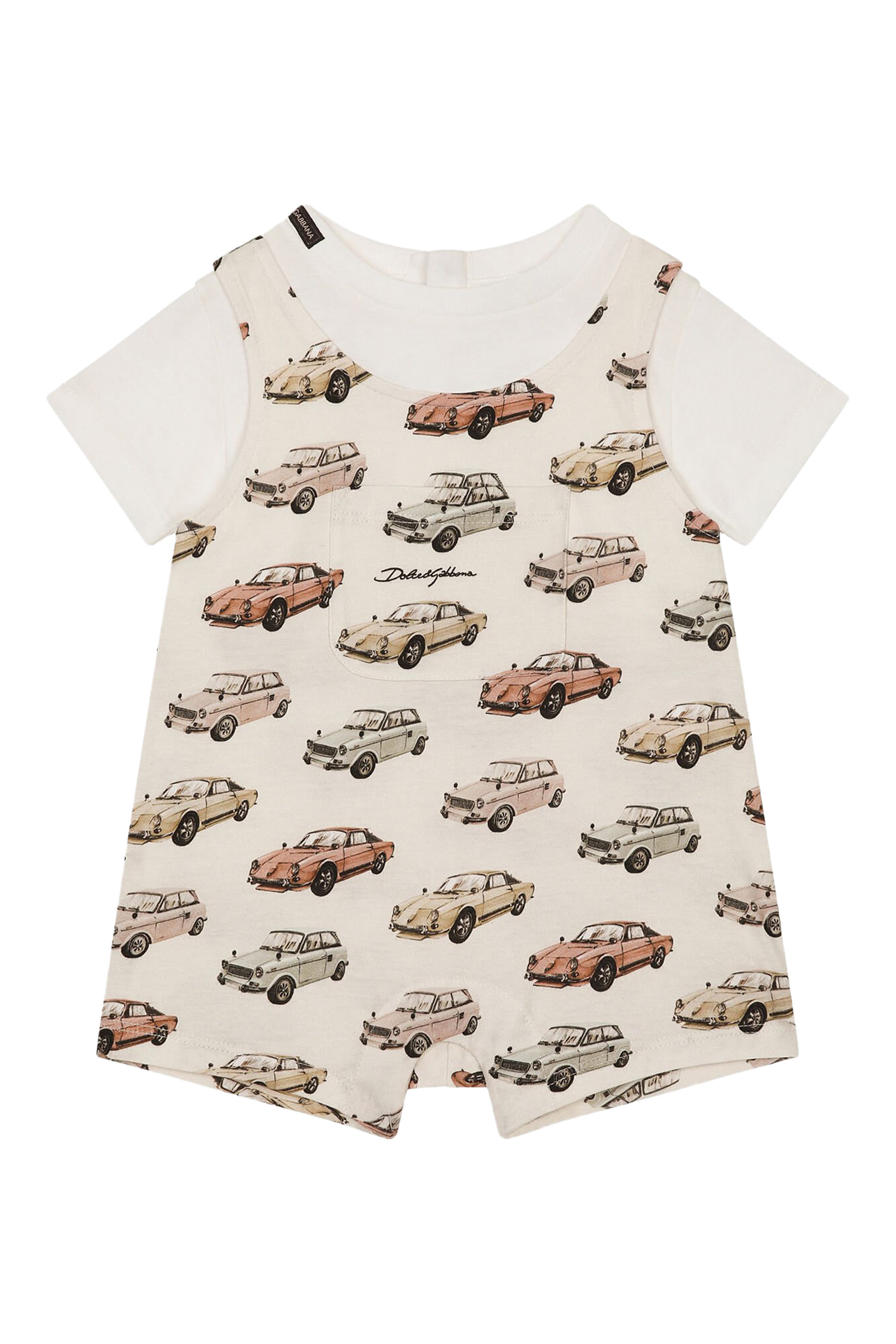 Kids Car Printed Romper