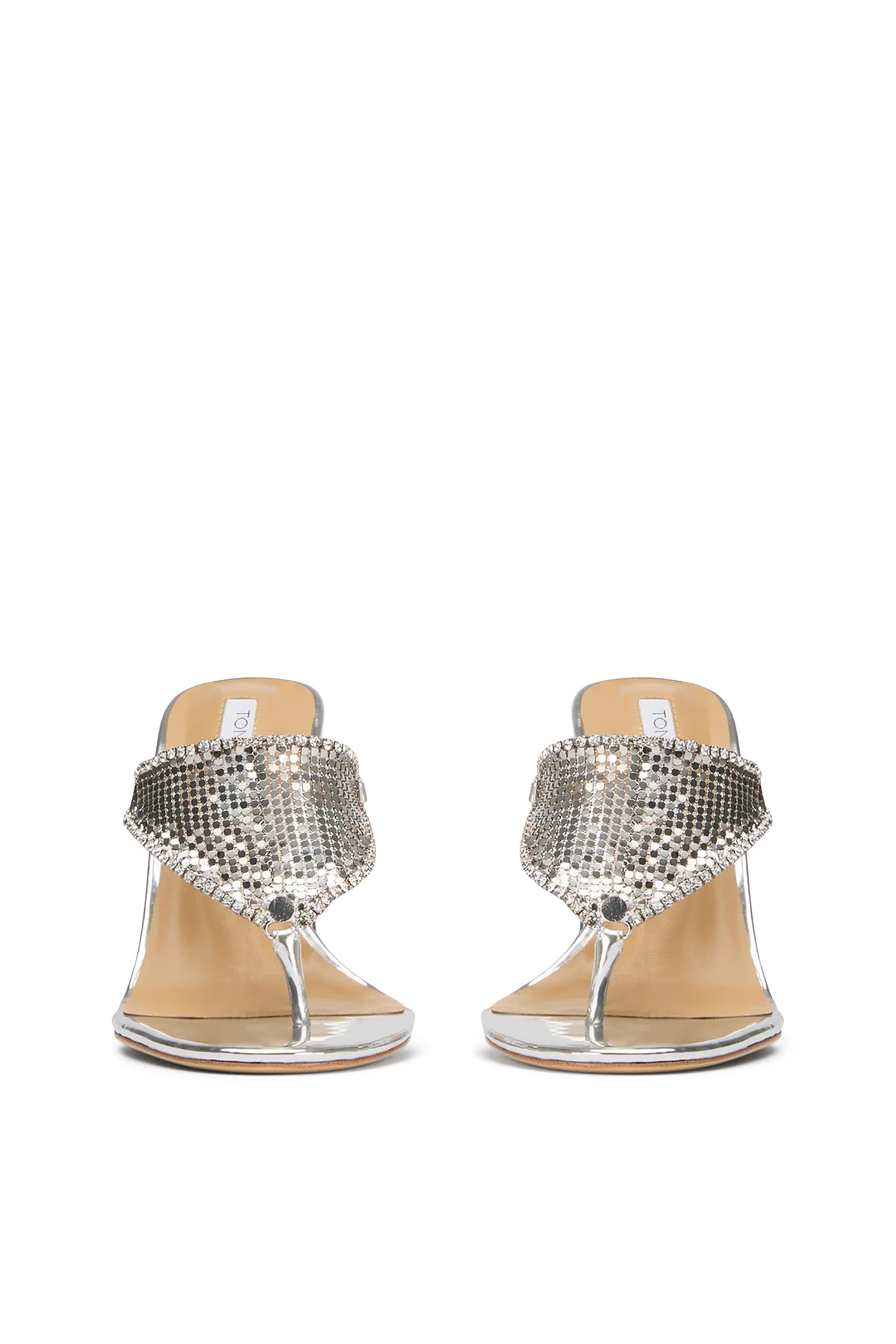 Demure Silver Glomesh 95 Heels
