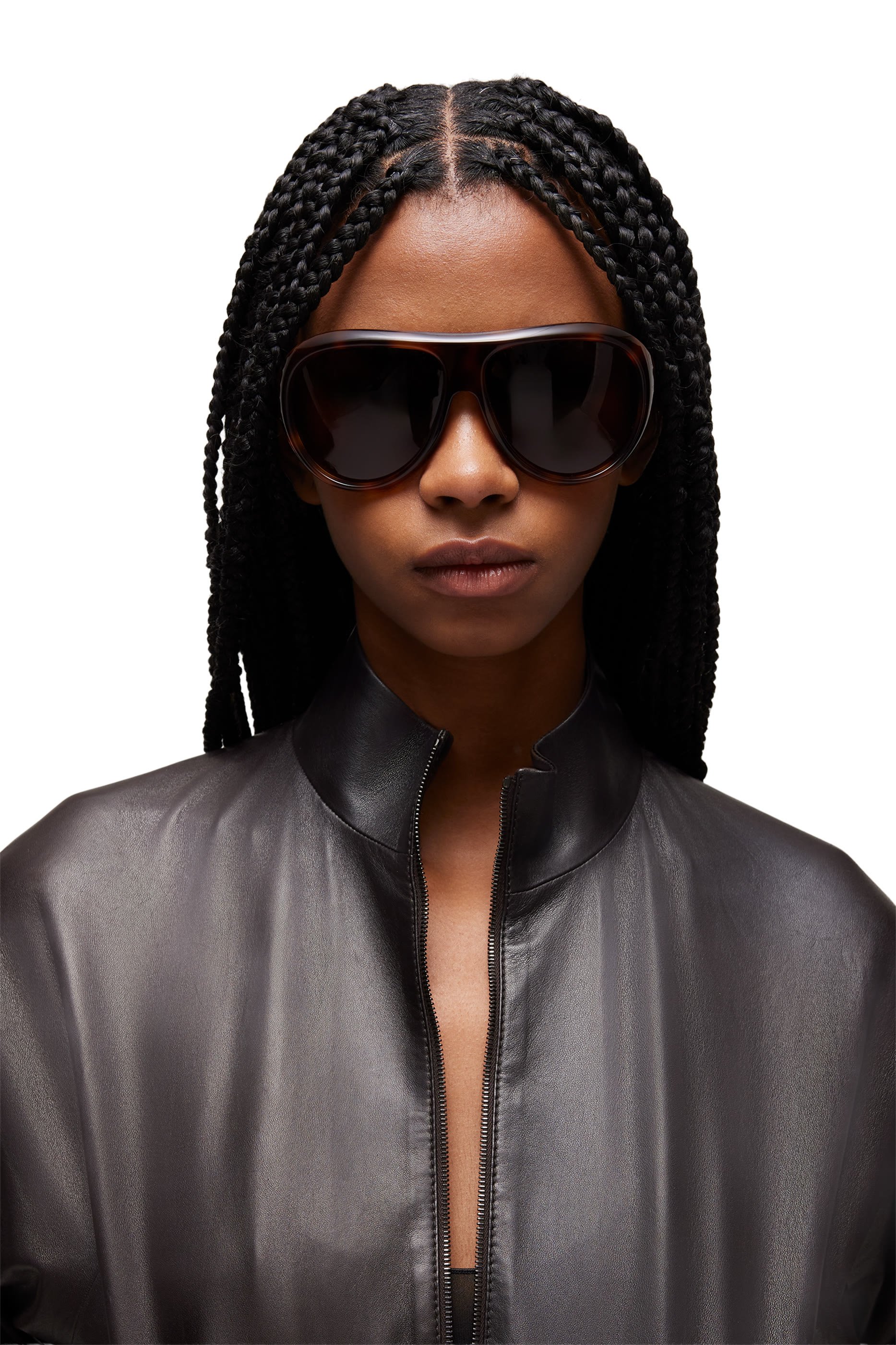 Rectangular-Frame Sunglasses 