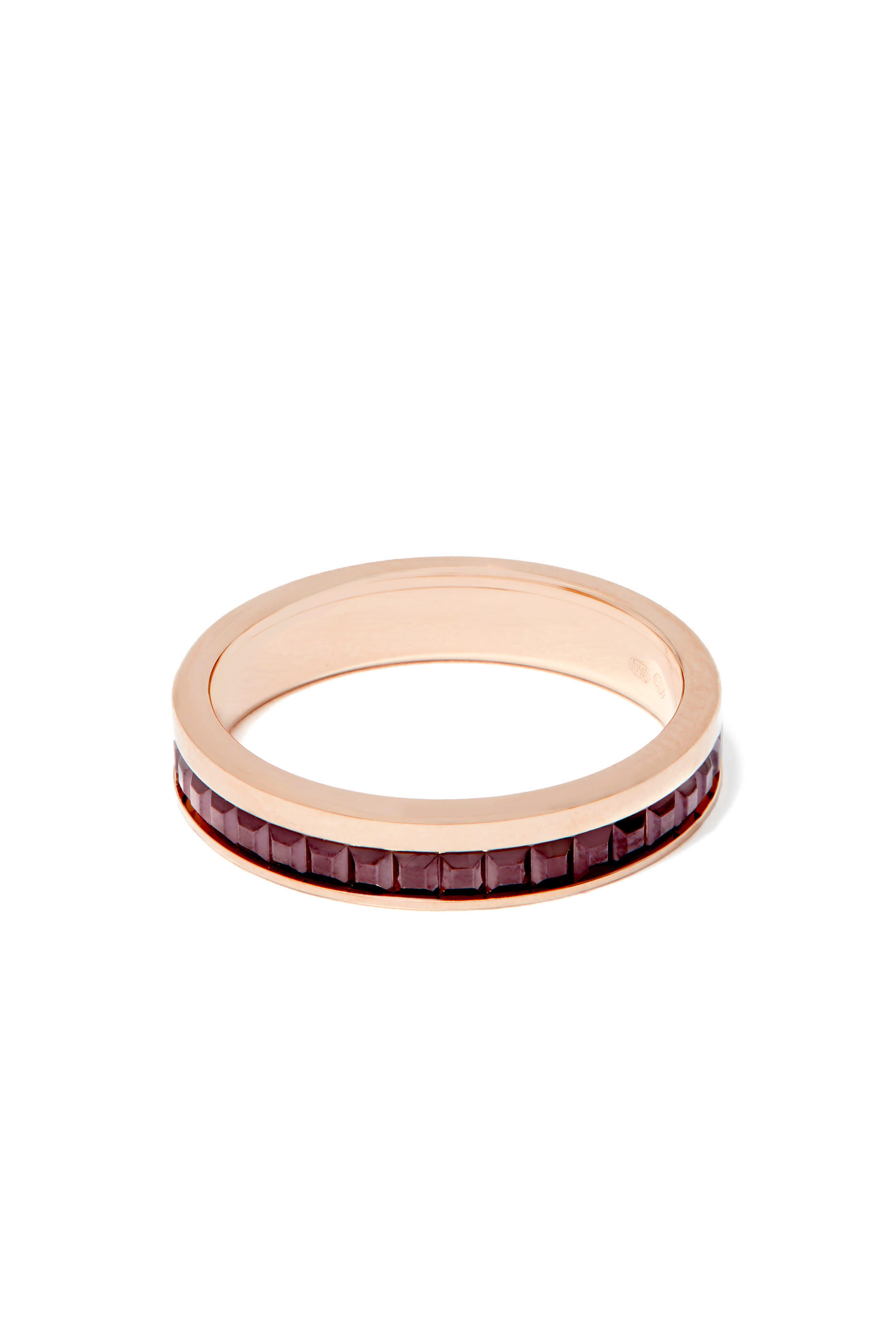 Quatre Classique Wedding Band, 18k Pink Gold