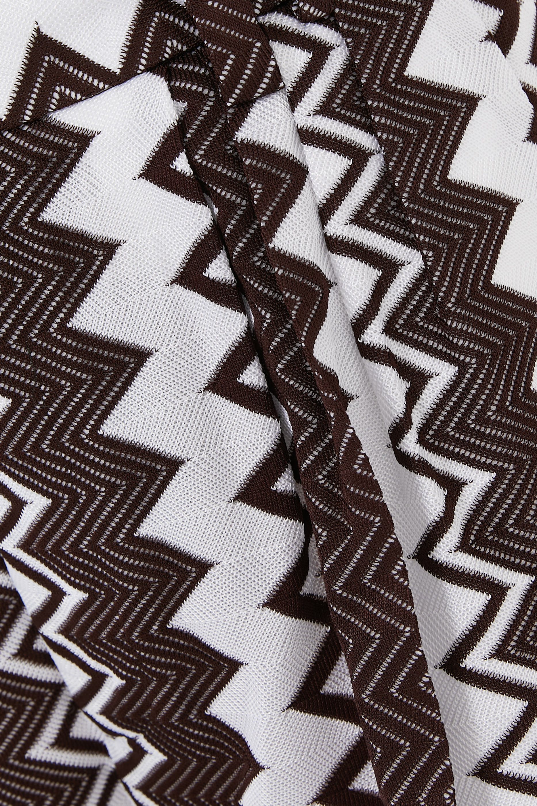 Zigzag Raschel Wide Pants