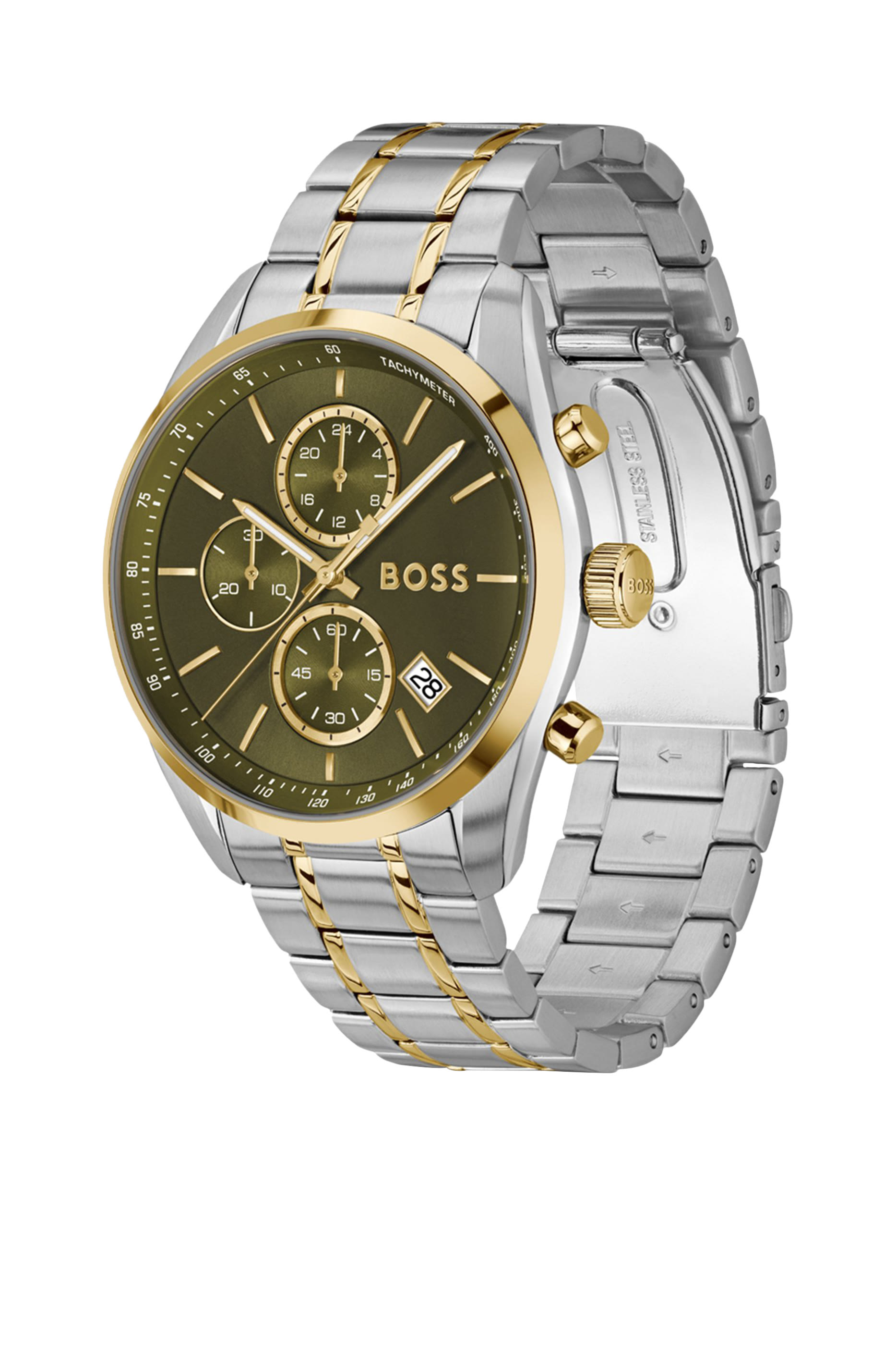 Grand Prix Two-Tone Chronograph Watch