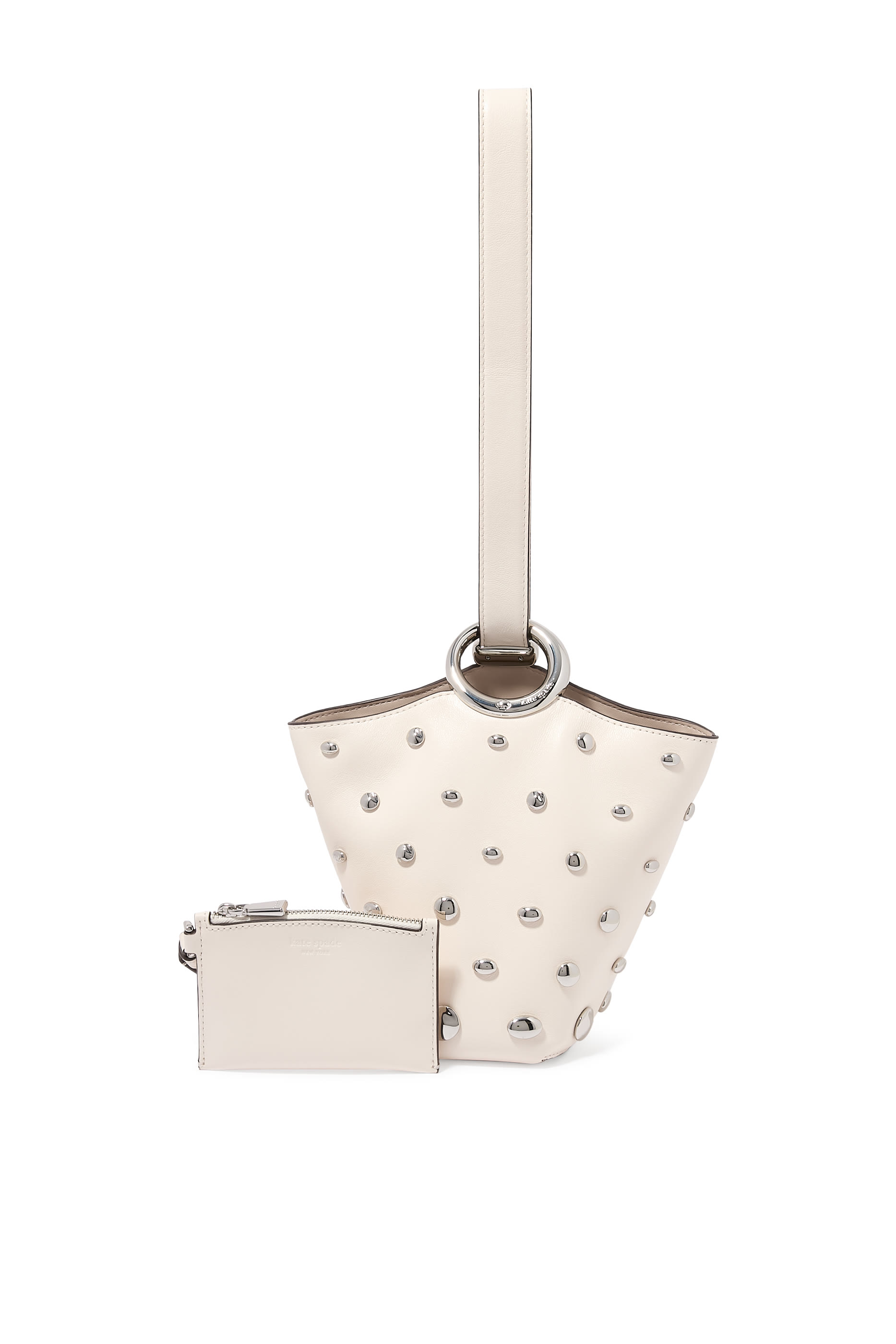Halo Studded Mini Bucket Bag