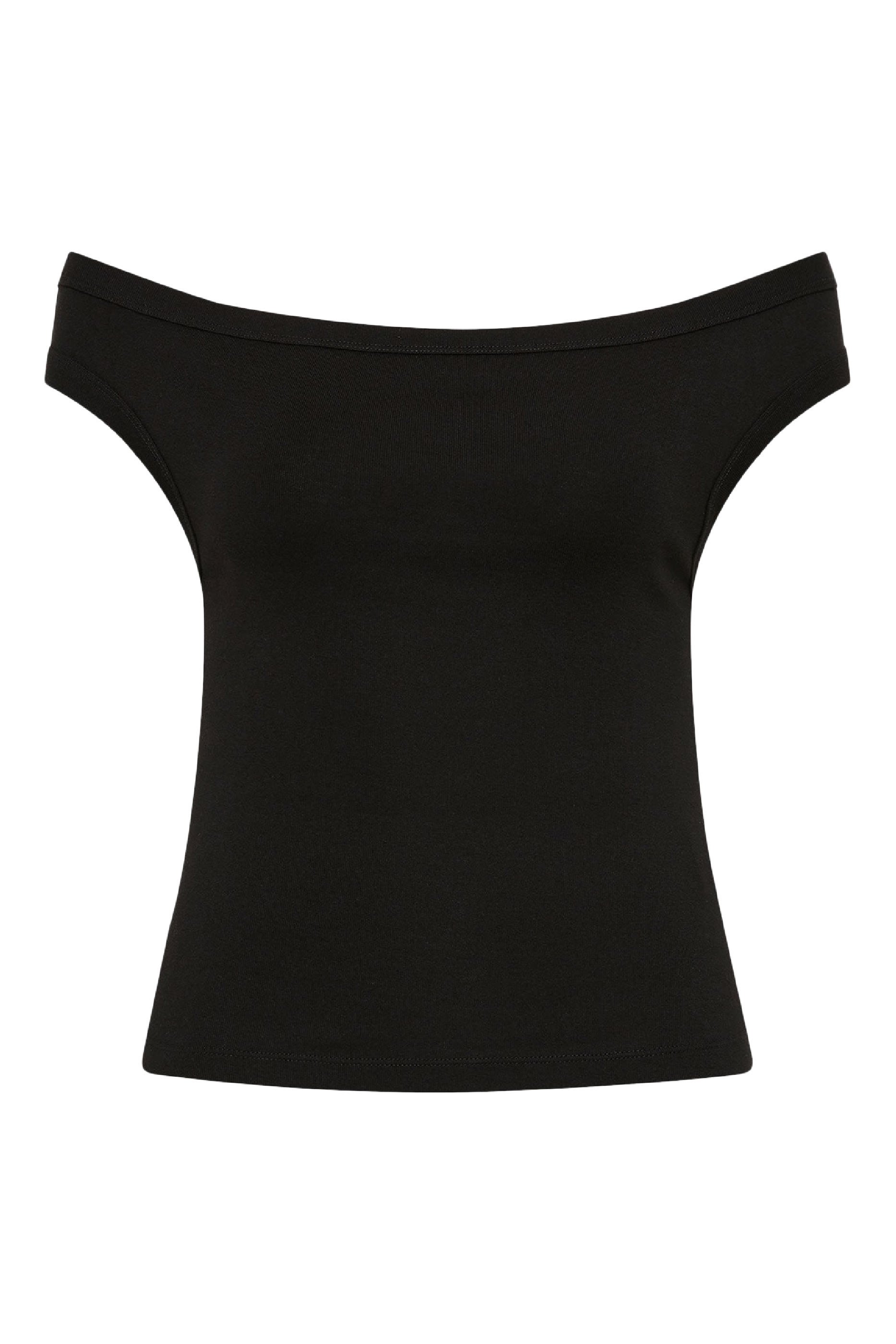  Organic Cotton Off Shoulder Top