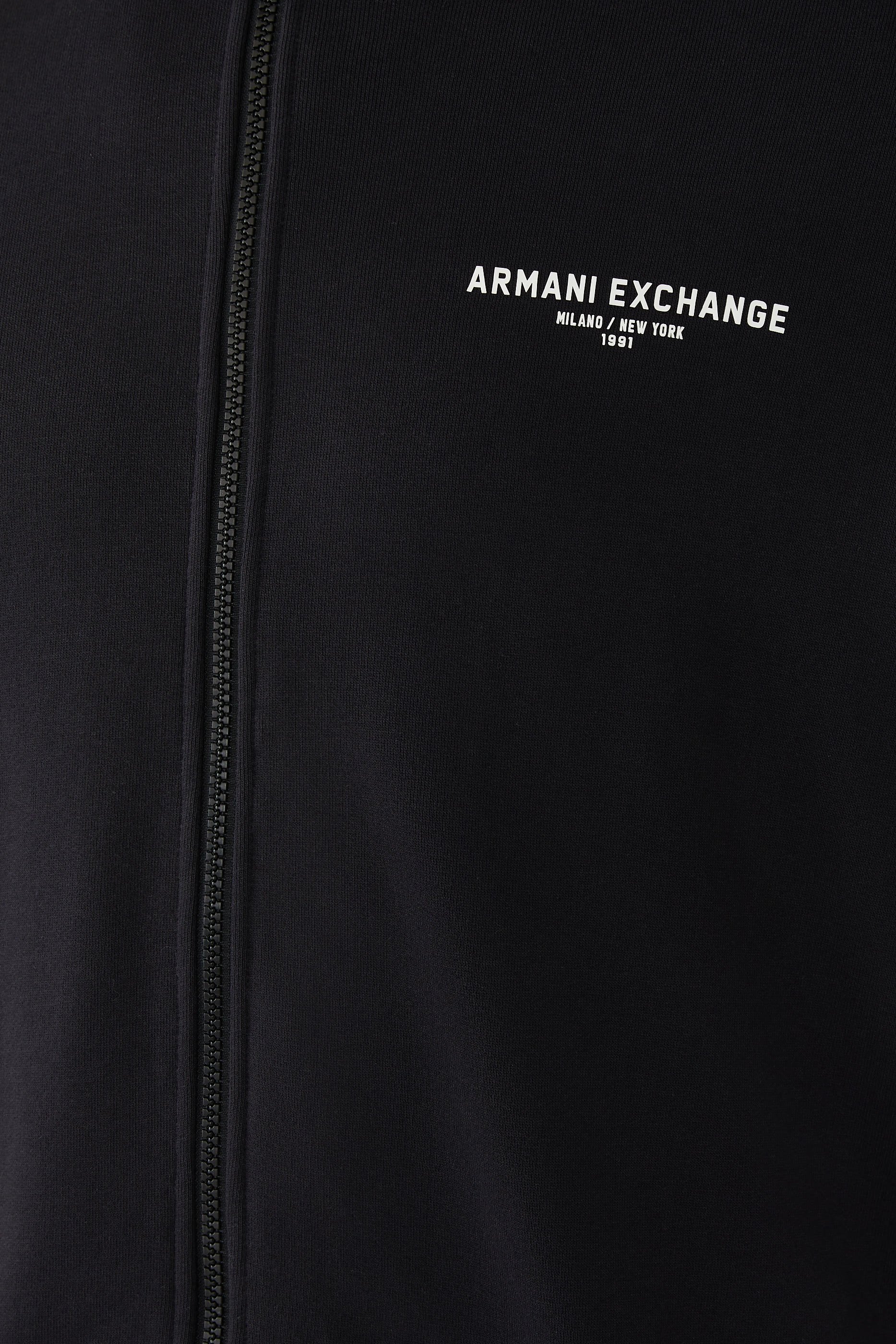 Zip-Up Hoodie with Milan/New York Print on the Back