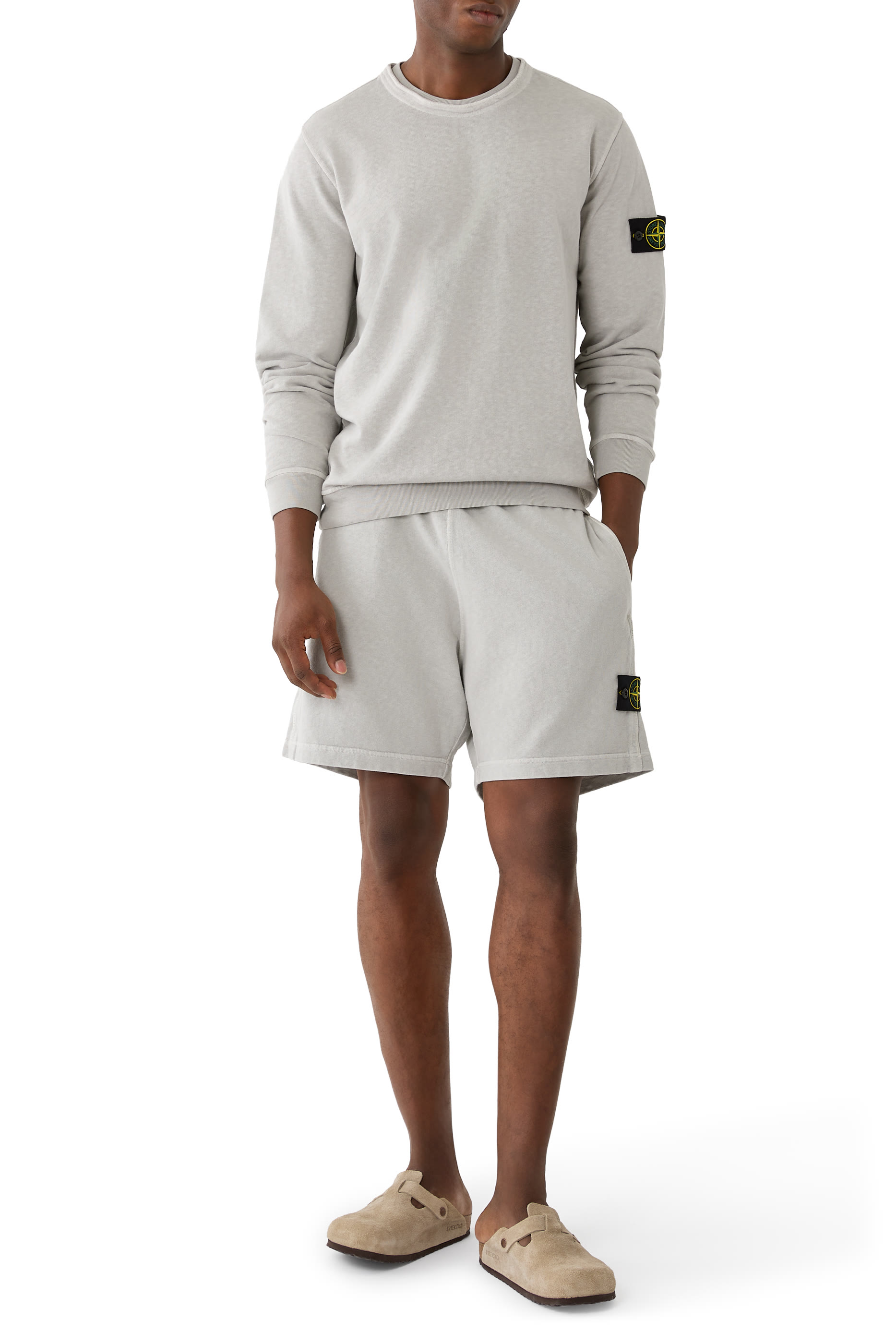  Loose Wide-Leg Fit Jogger Shorts