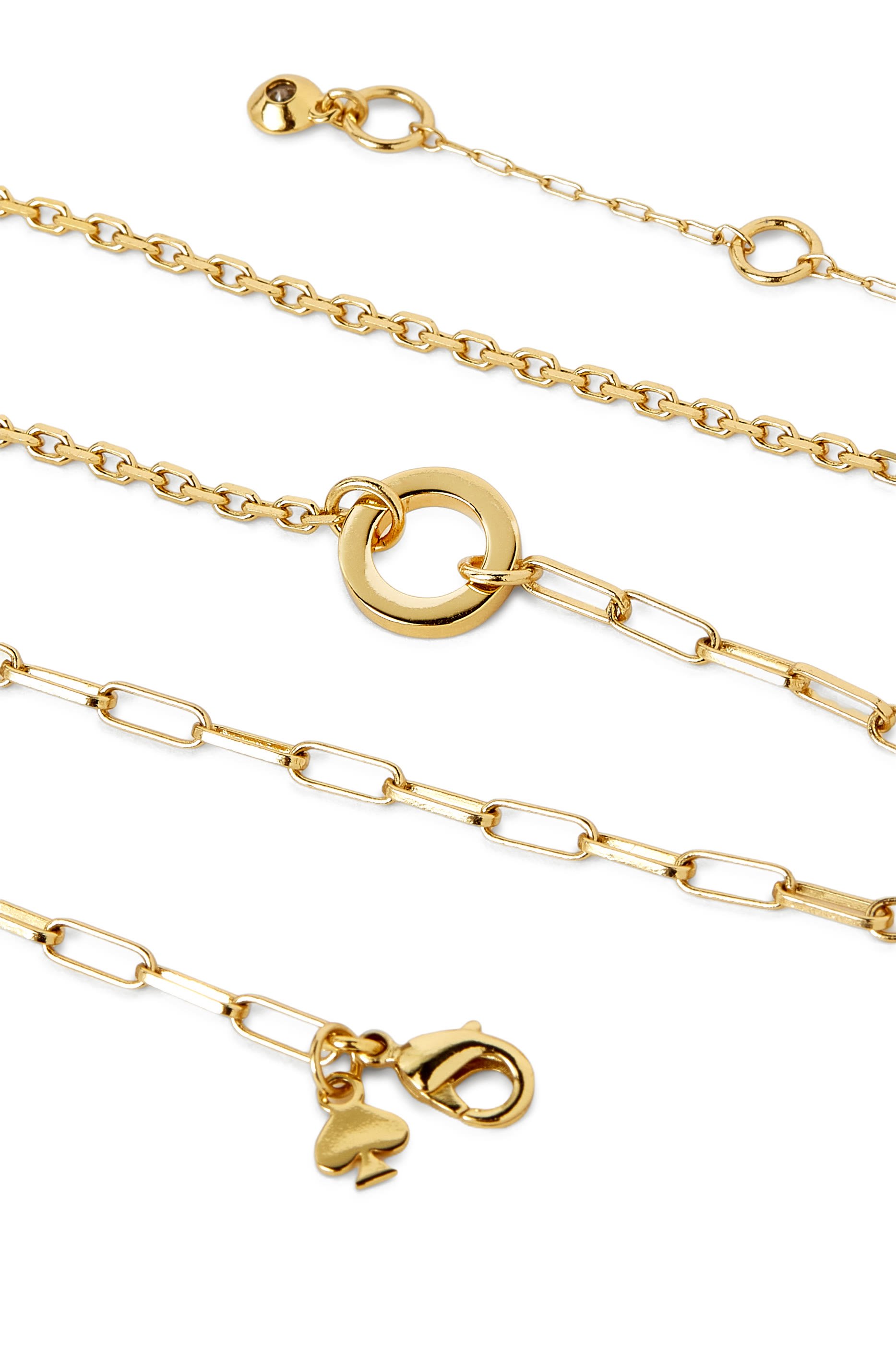 One In A Million Mixed Chain Necklace, Plated Metal