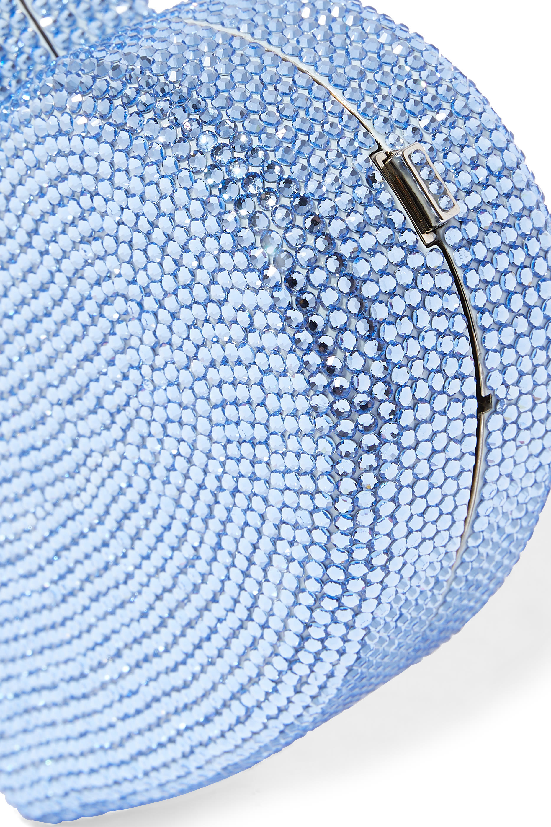 Heart Crystal-Embellished Clutch