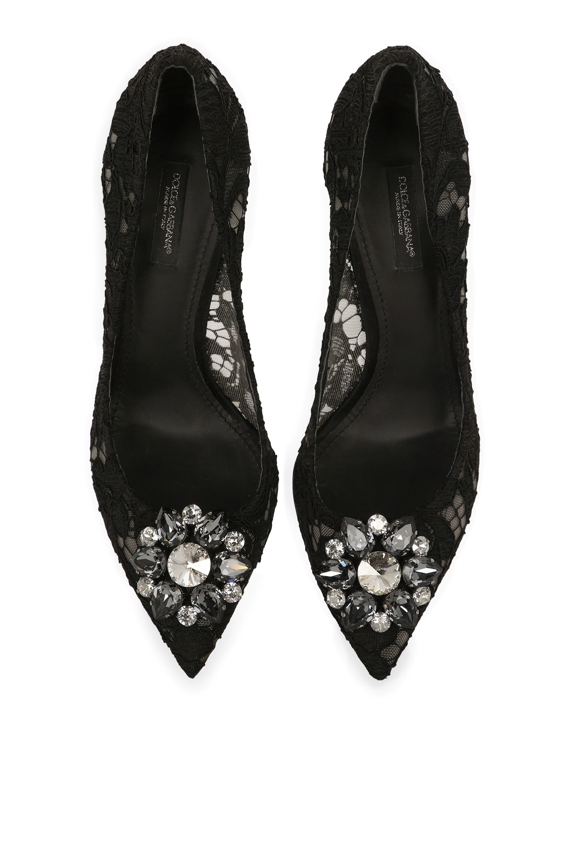 Lace Rainbow 90 Pumps with Brooch Detailing