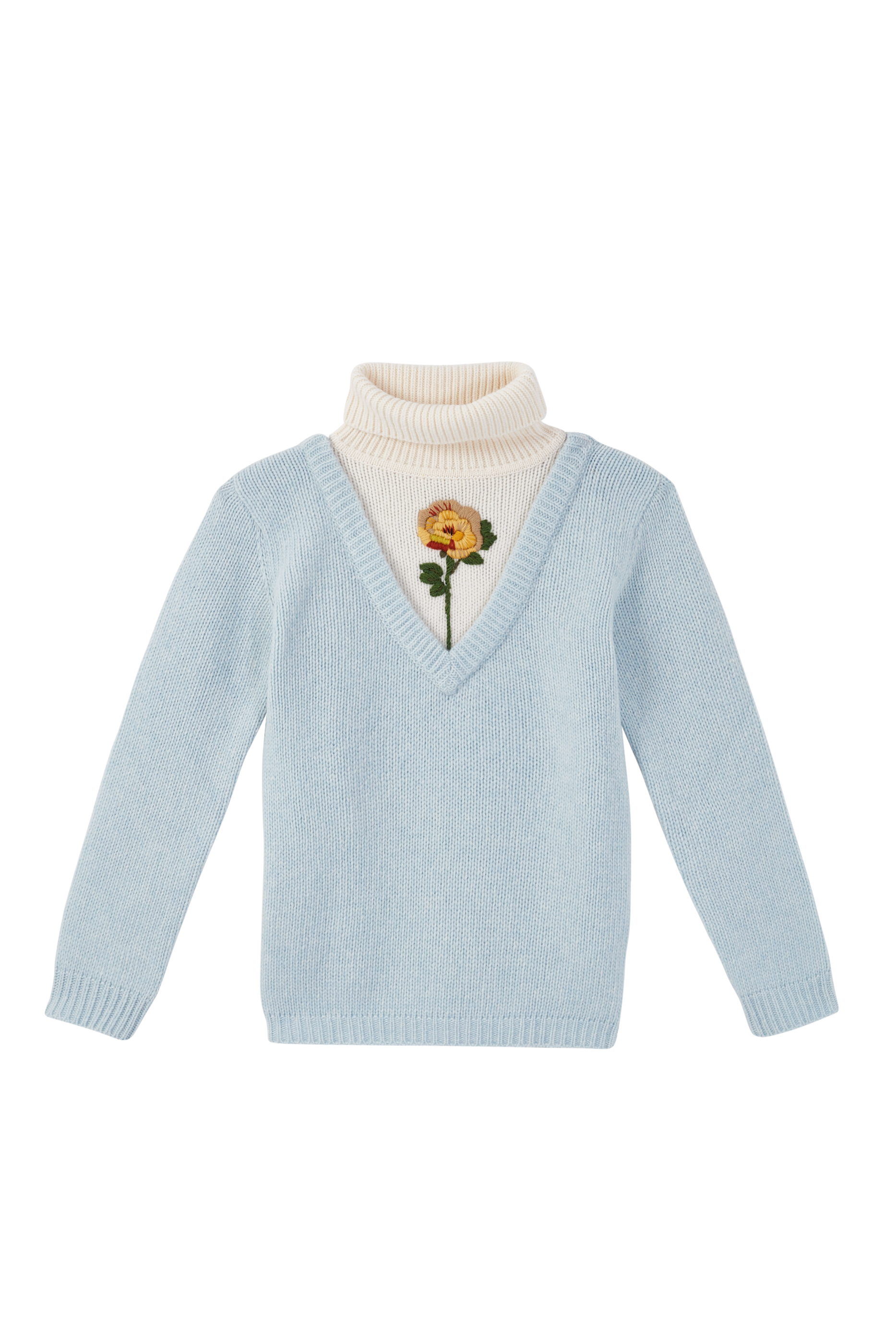 Turtleneck Embroidered Sweater