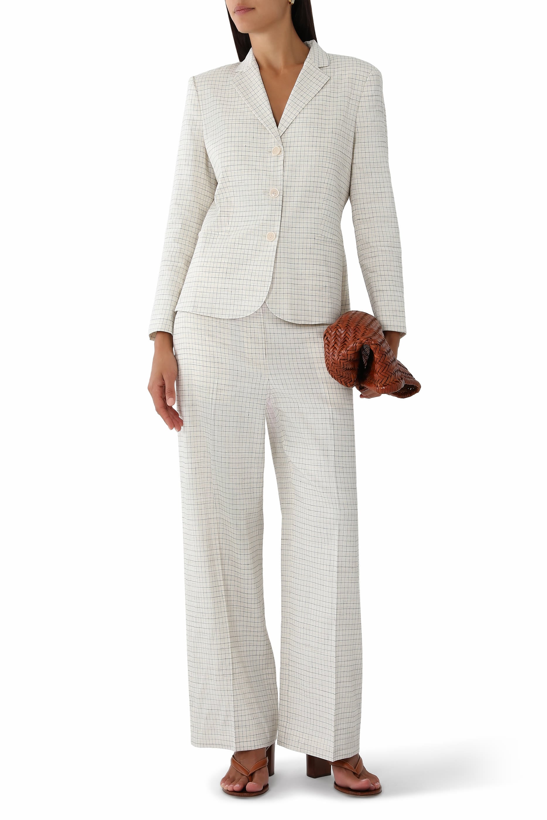 Shrunken Three-Button Blazer in Good Linen