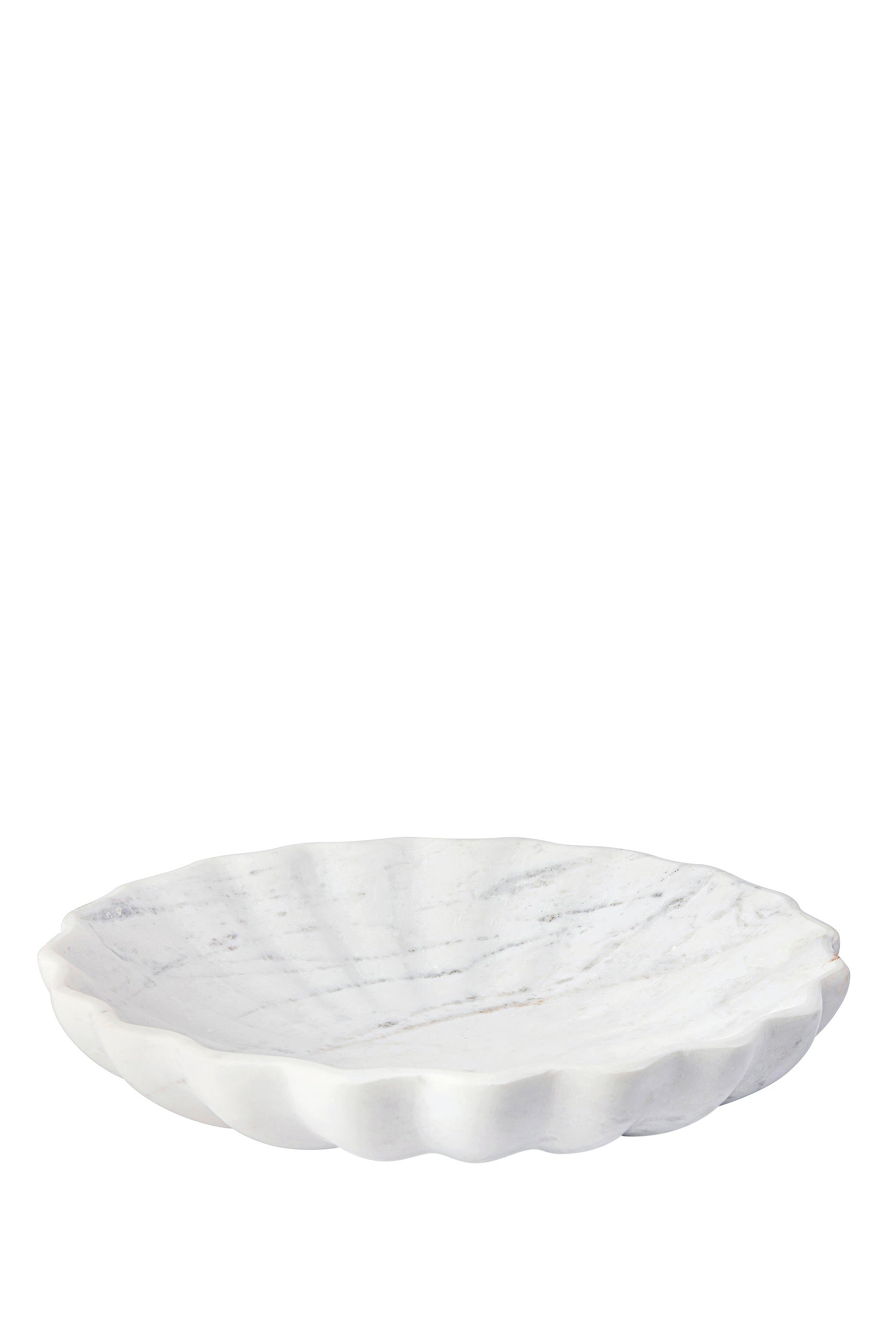 Larton Large Scalloped Marble Bowl 