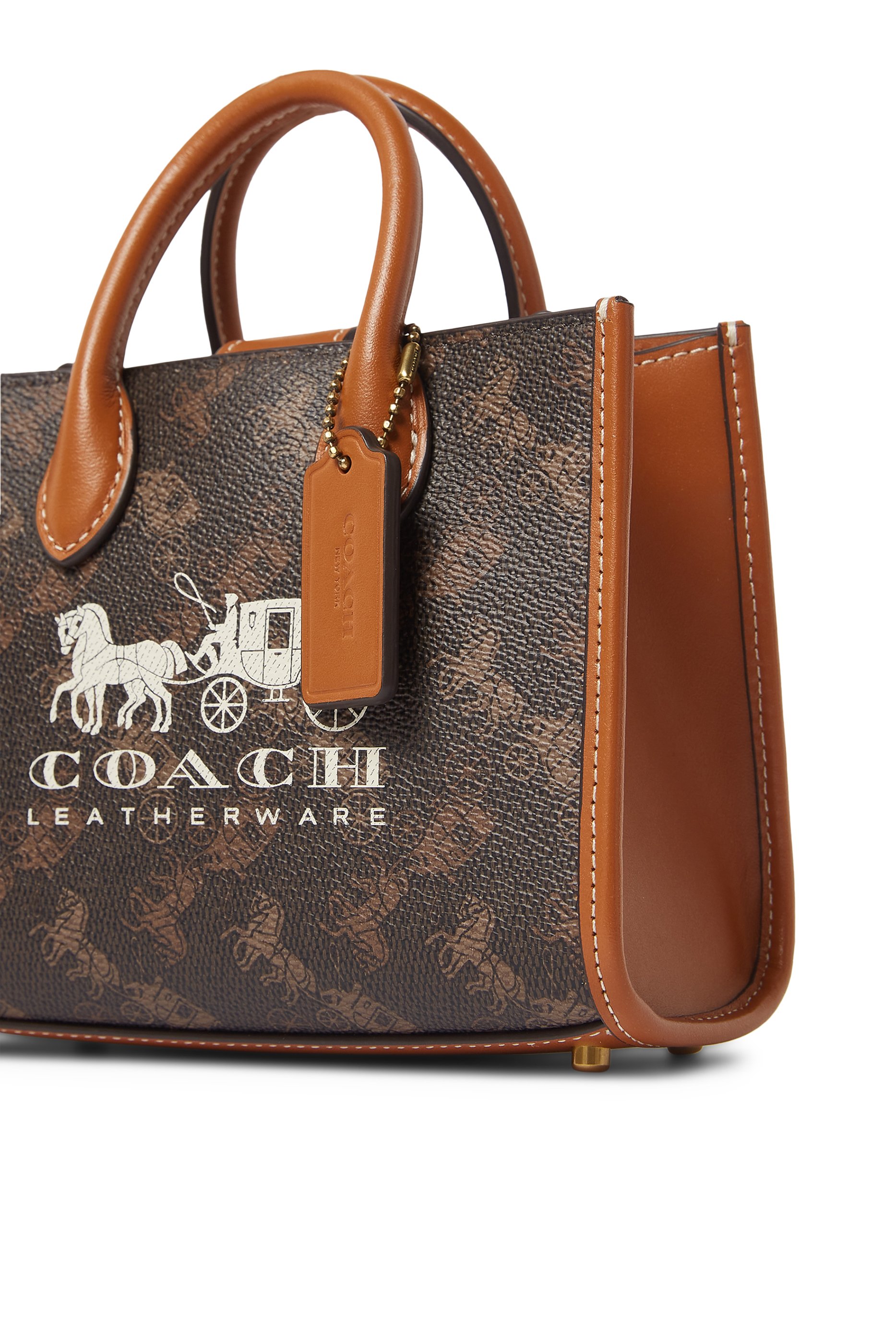 Ace 17 Tote Bag with Horse and Carriage Print