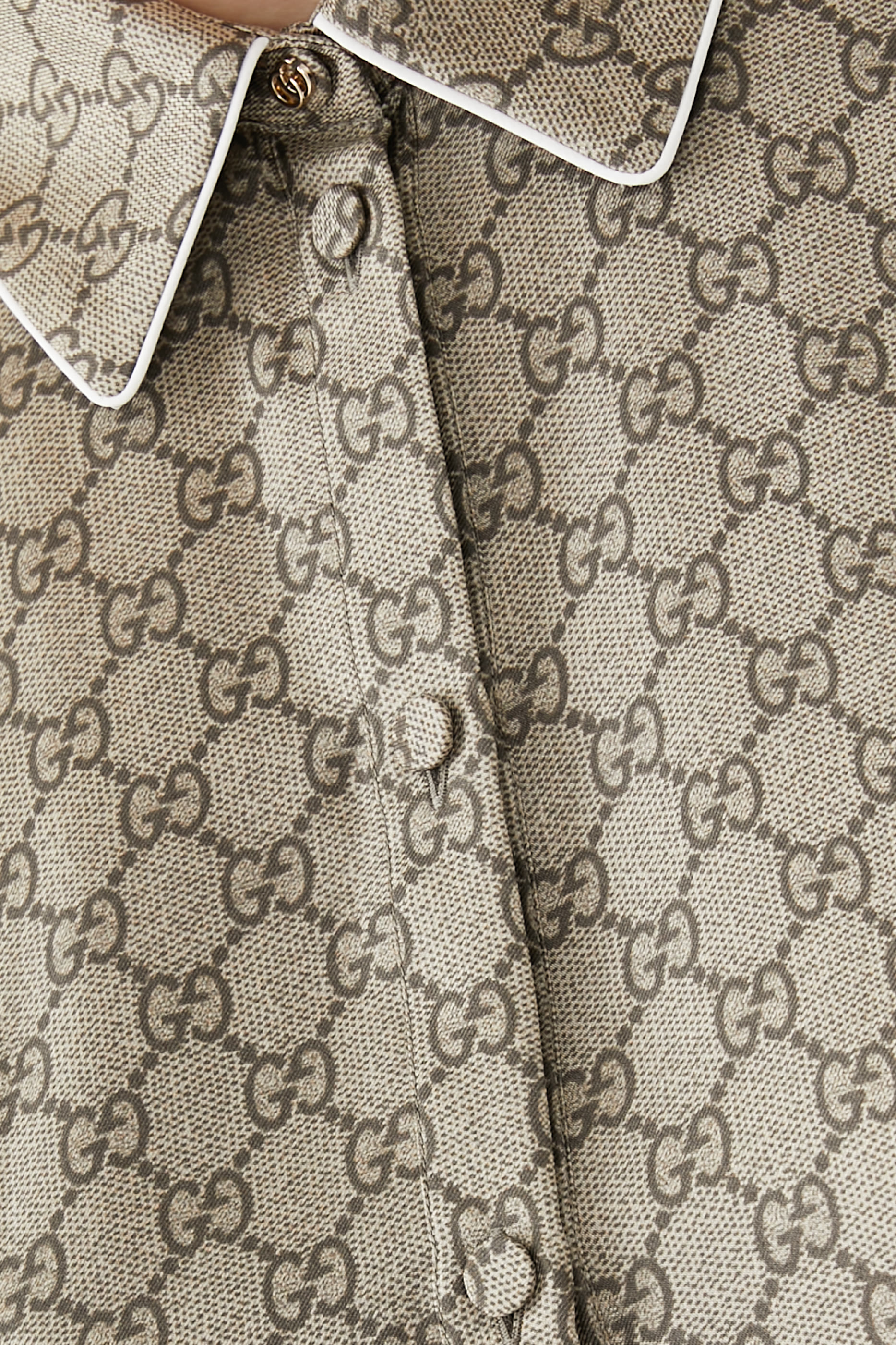 Printed Silk Twill Shirt