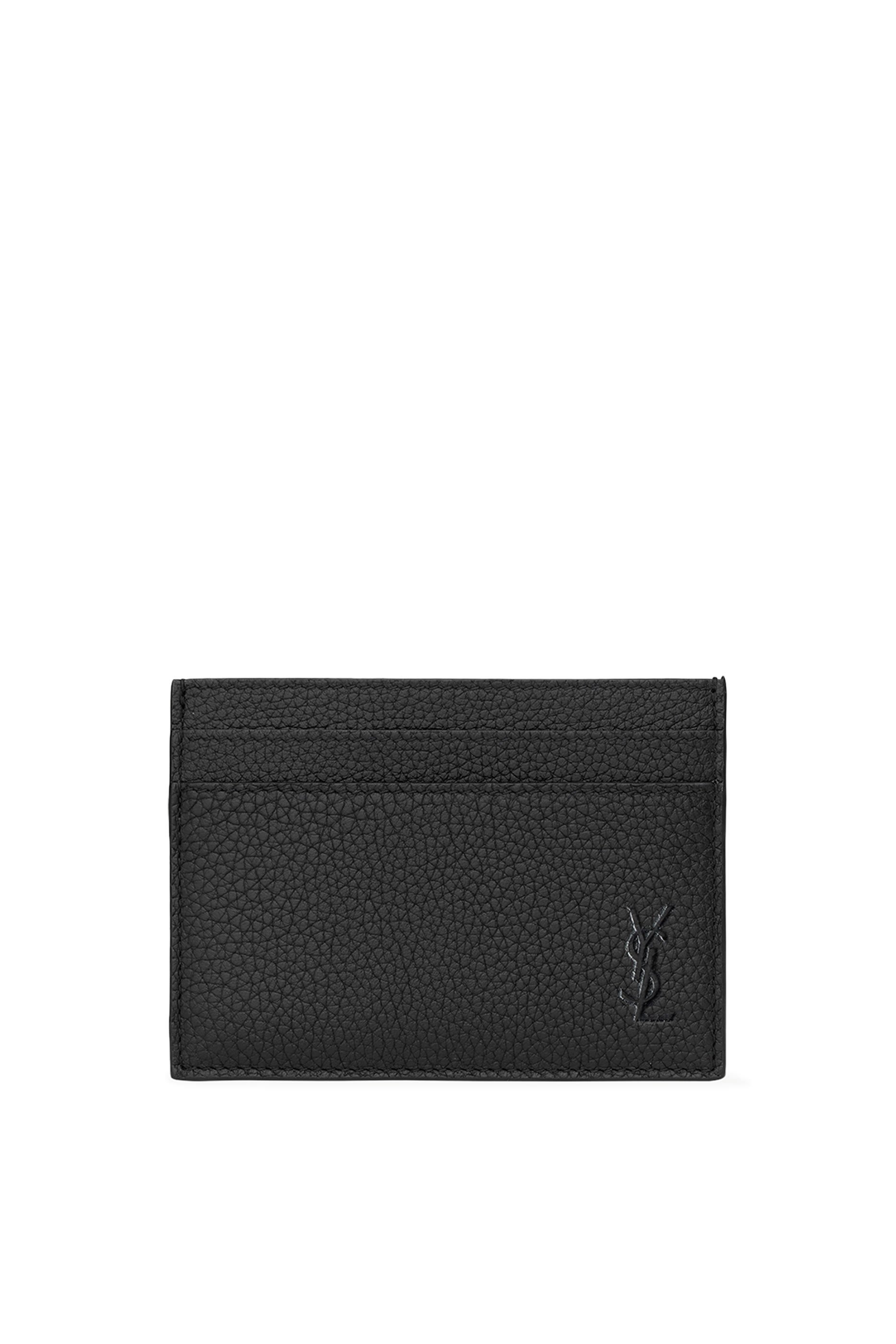 Cassandre Shadow Card Case in Grained Leather
