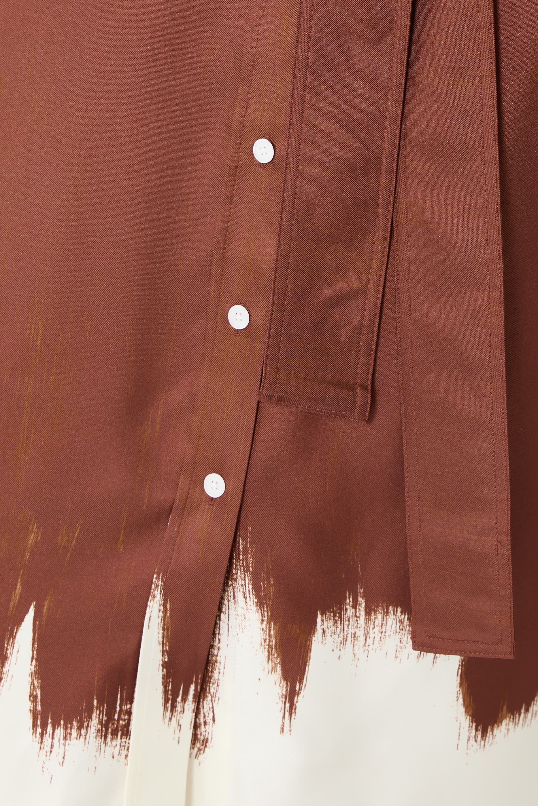 Amaya Dress in Double Printed Silk Twill