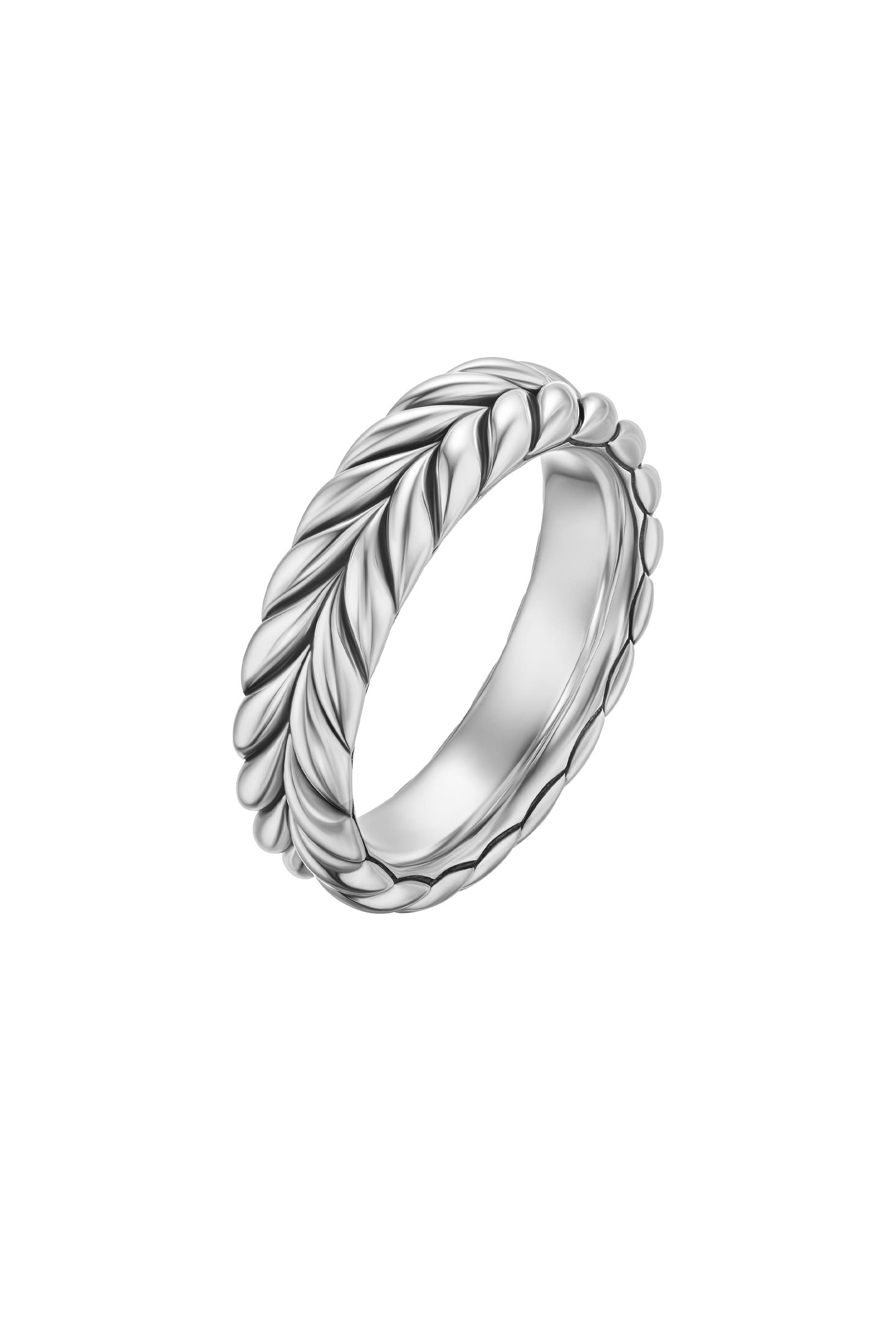 Chevron Band Ring, Sterling Silver