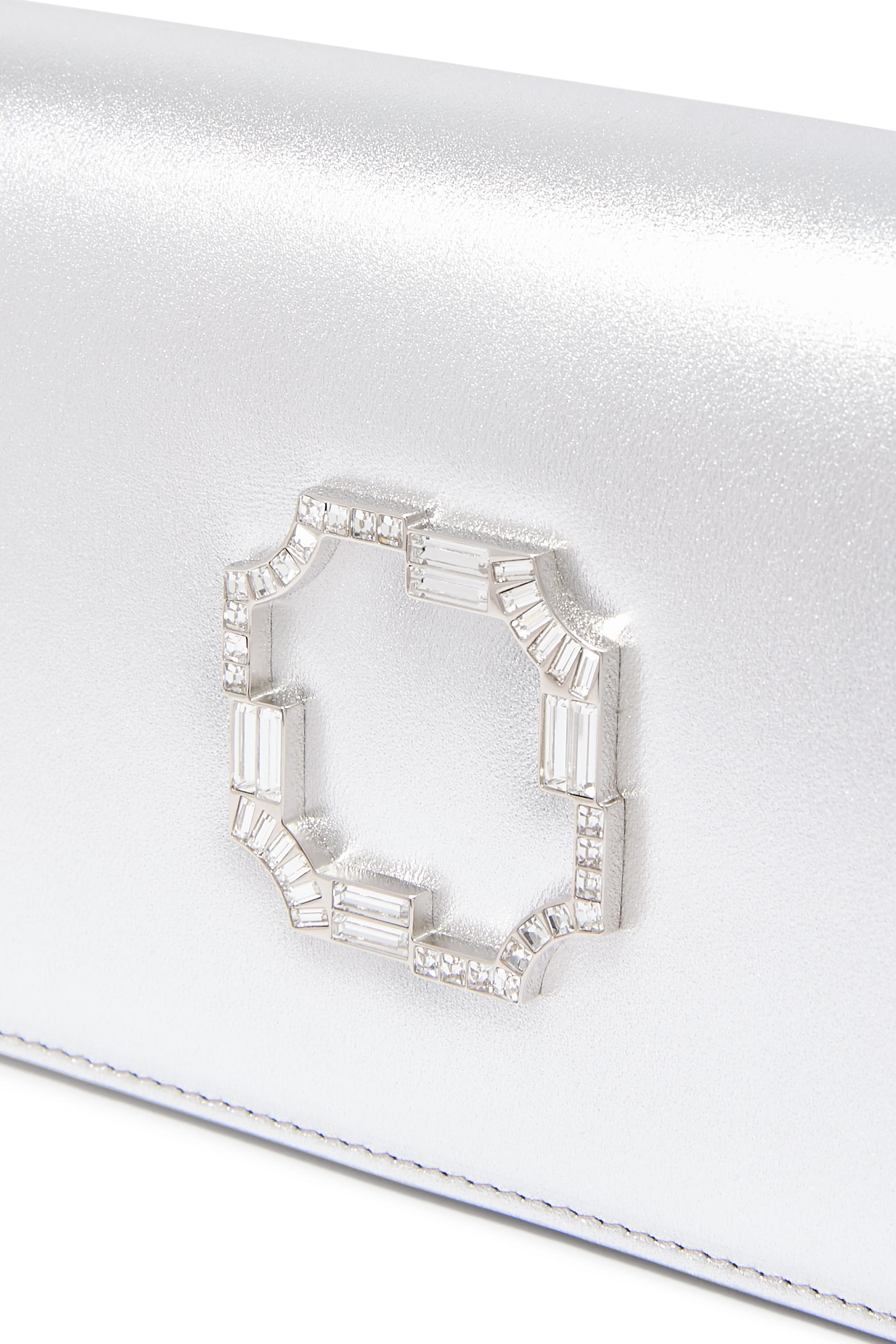 Vivien Metallic Leather Clutch 