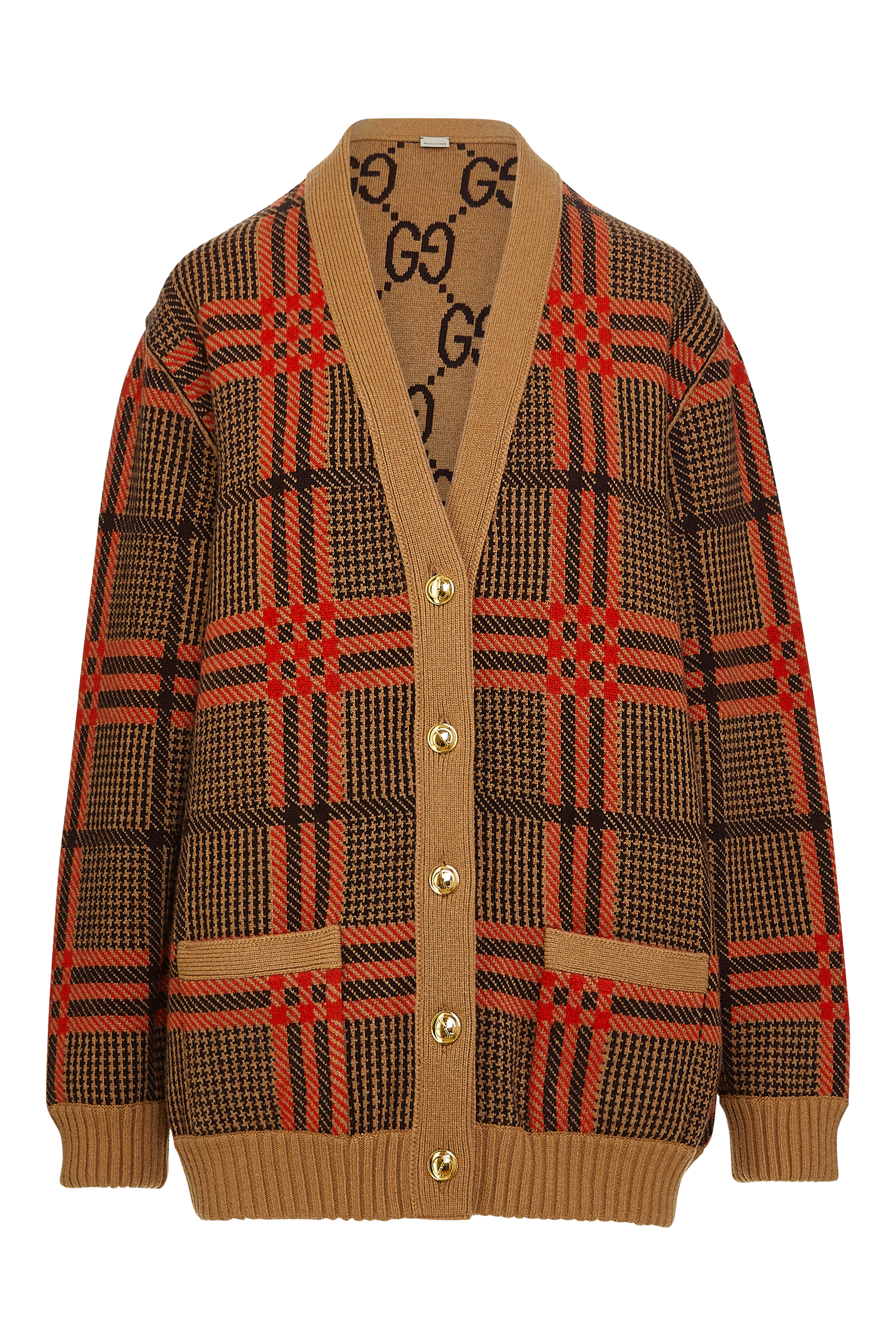 Reversible Knit Wool Cardigan