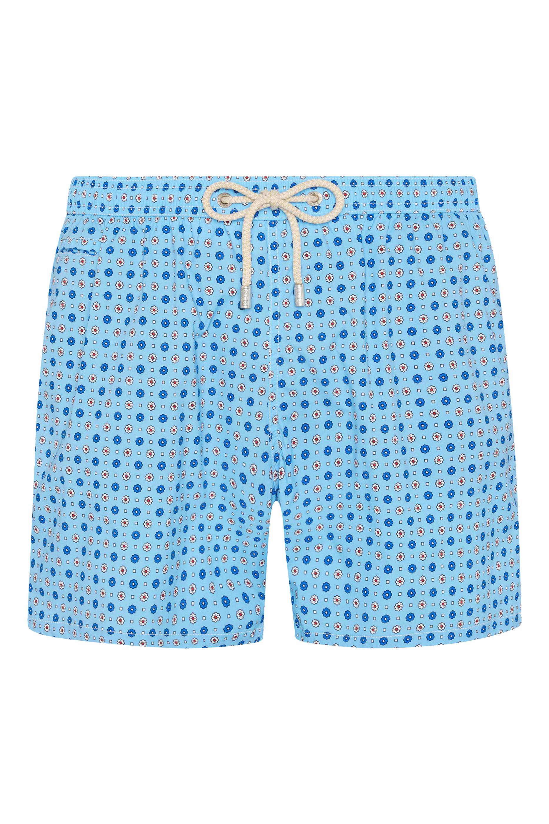 Micro Tie Print Comfort Light Swim Shorts