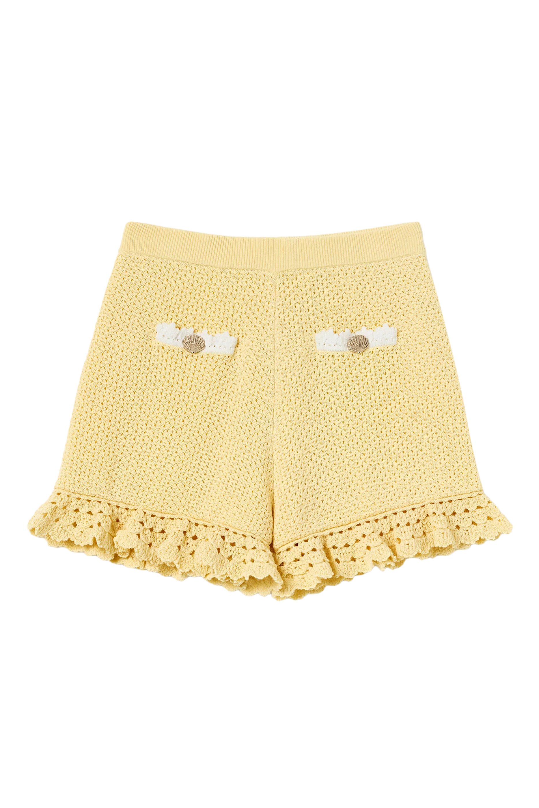 Kids Pointelle Knit Shorts