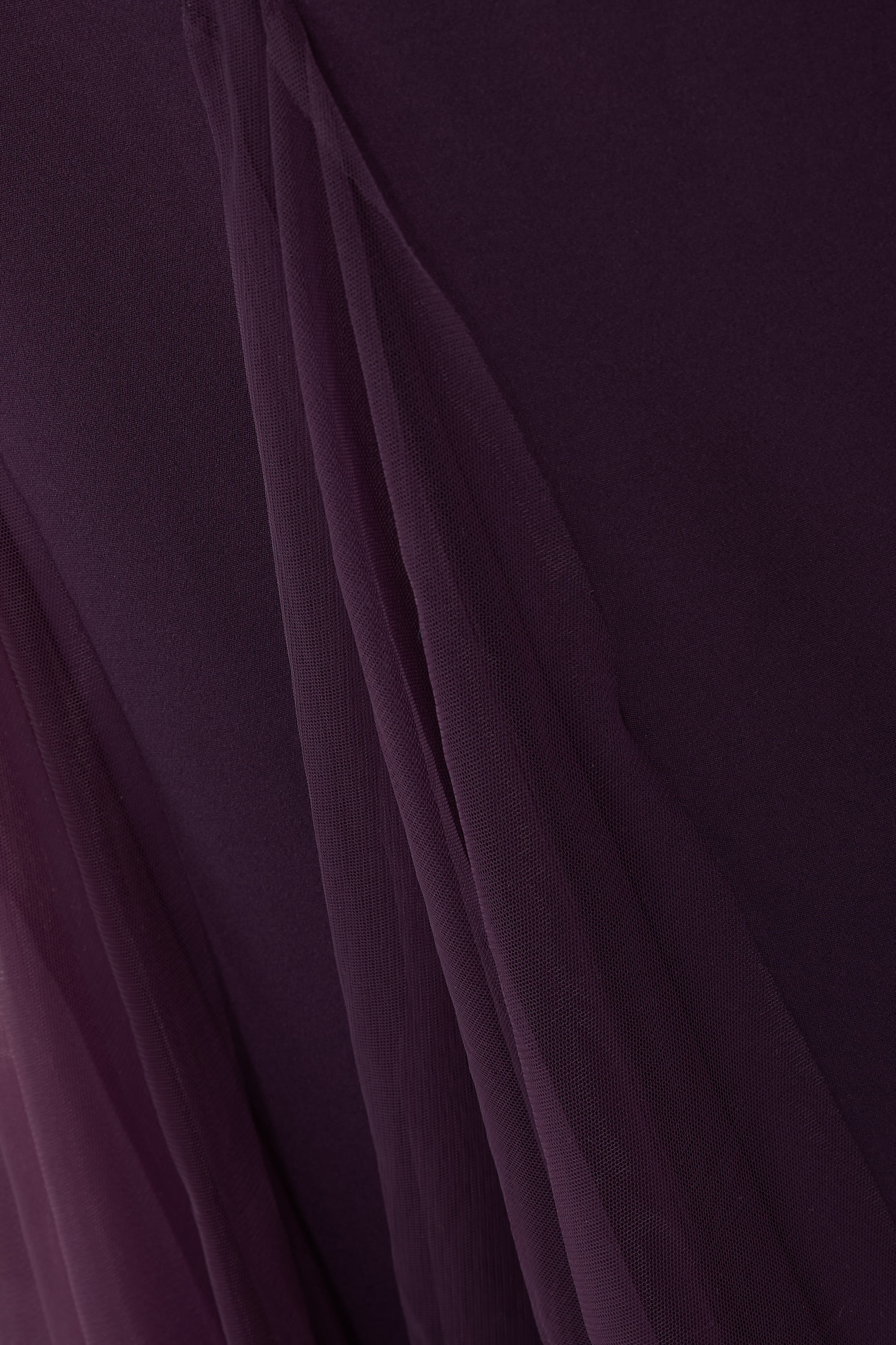 Off-Shoulder Crepe Gown