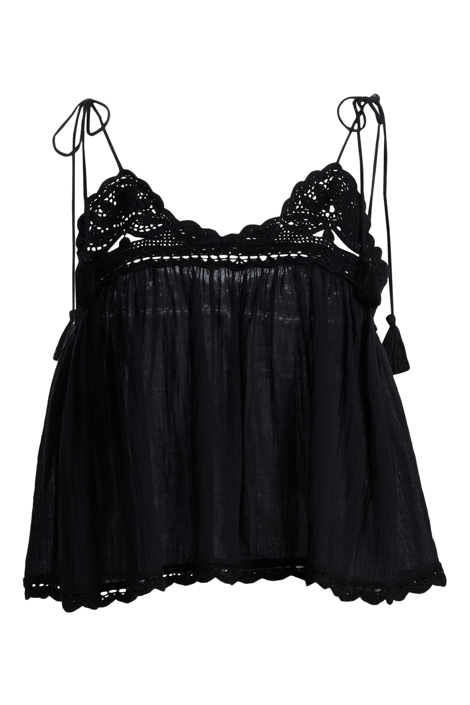 Crochet Detail Bermuda Coverup Top