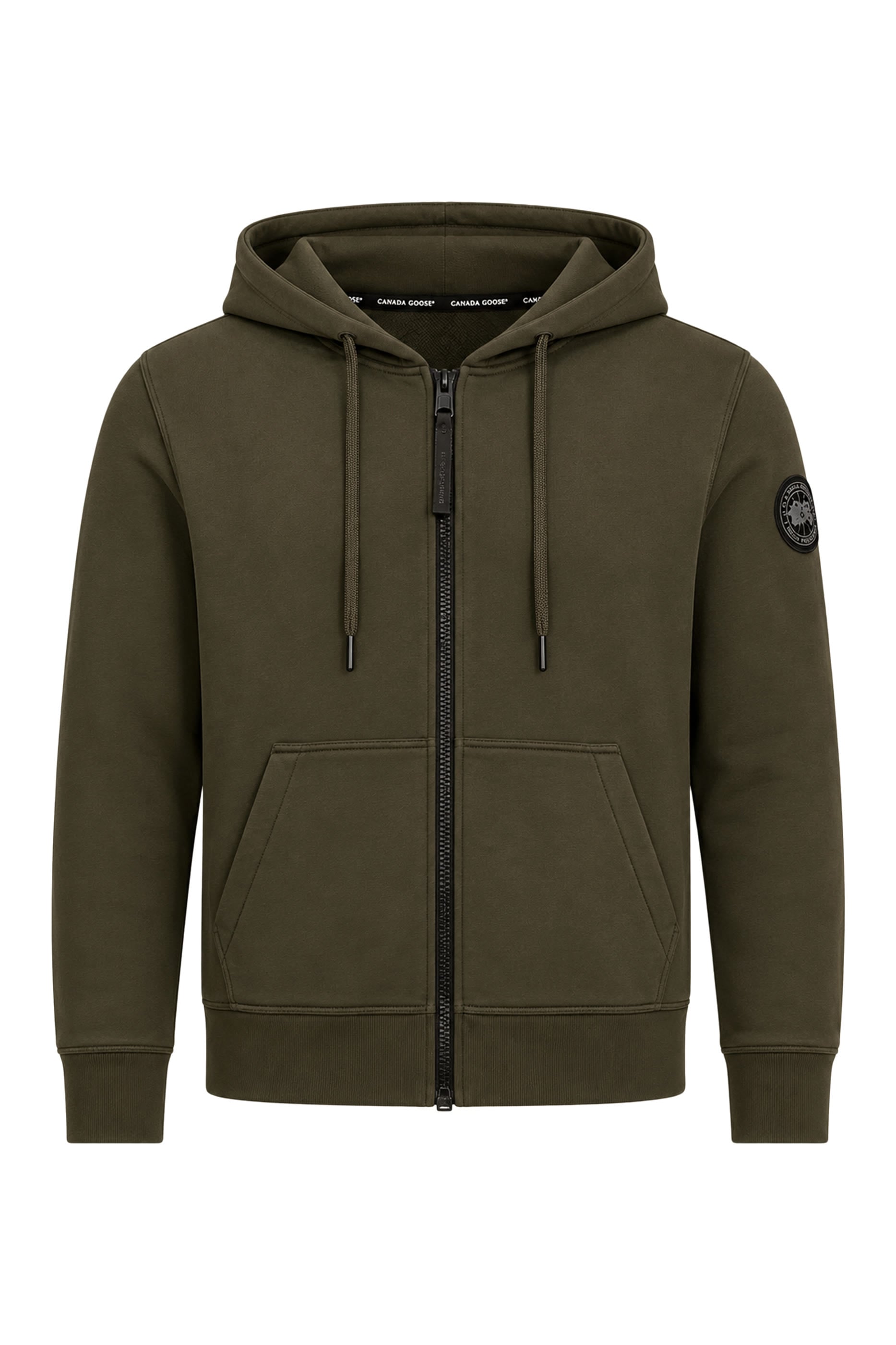 Huron Logo Patch Zip-Up Hoodie