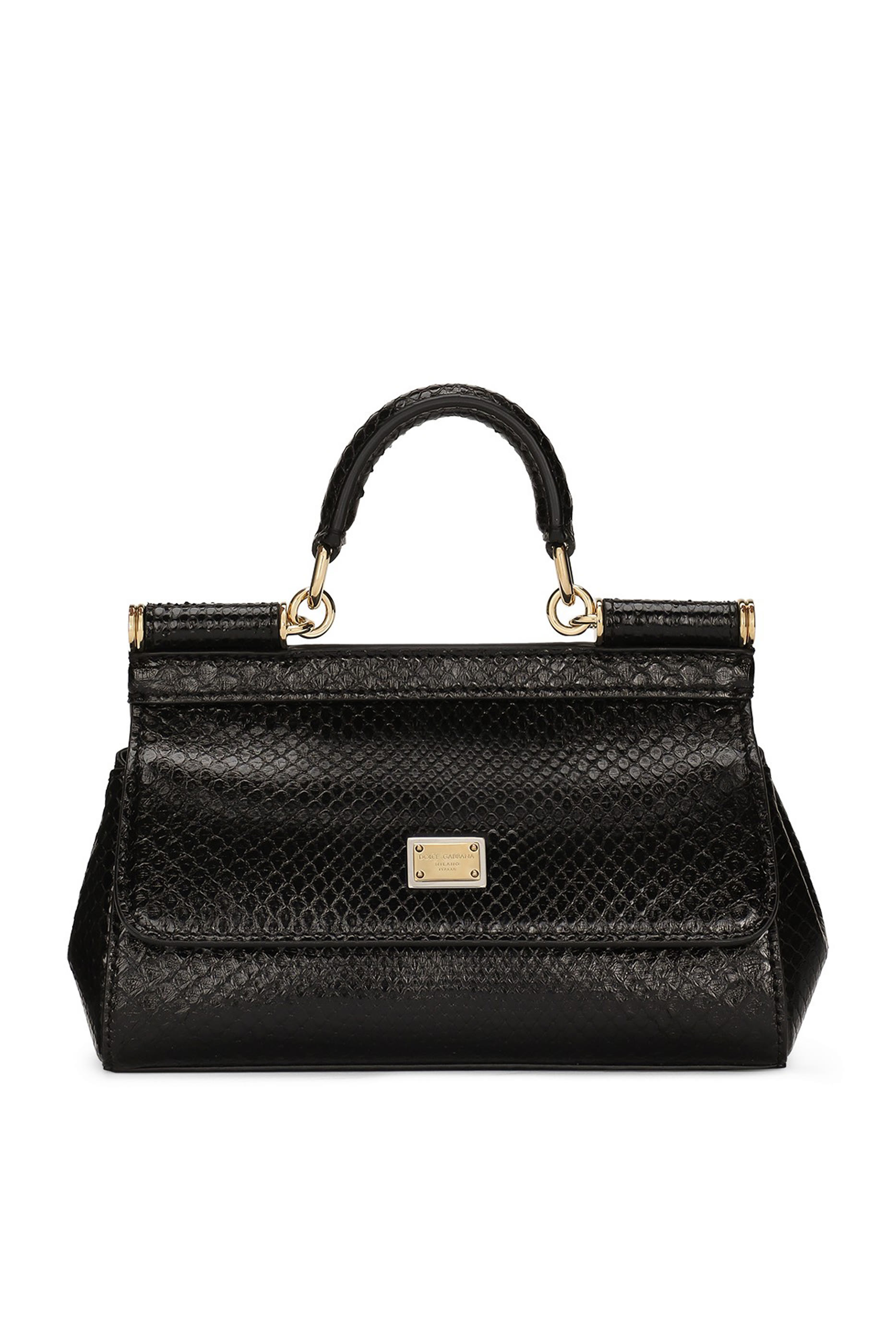 Small Sicily Python Skin Handbag