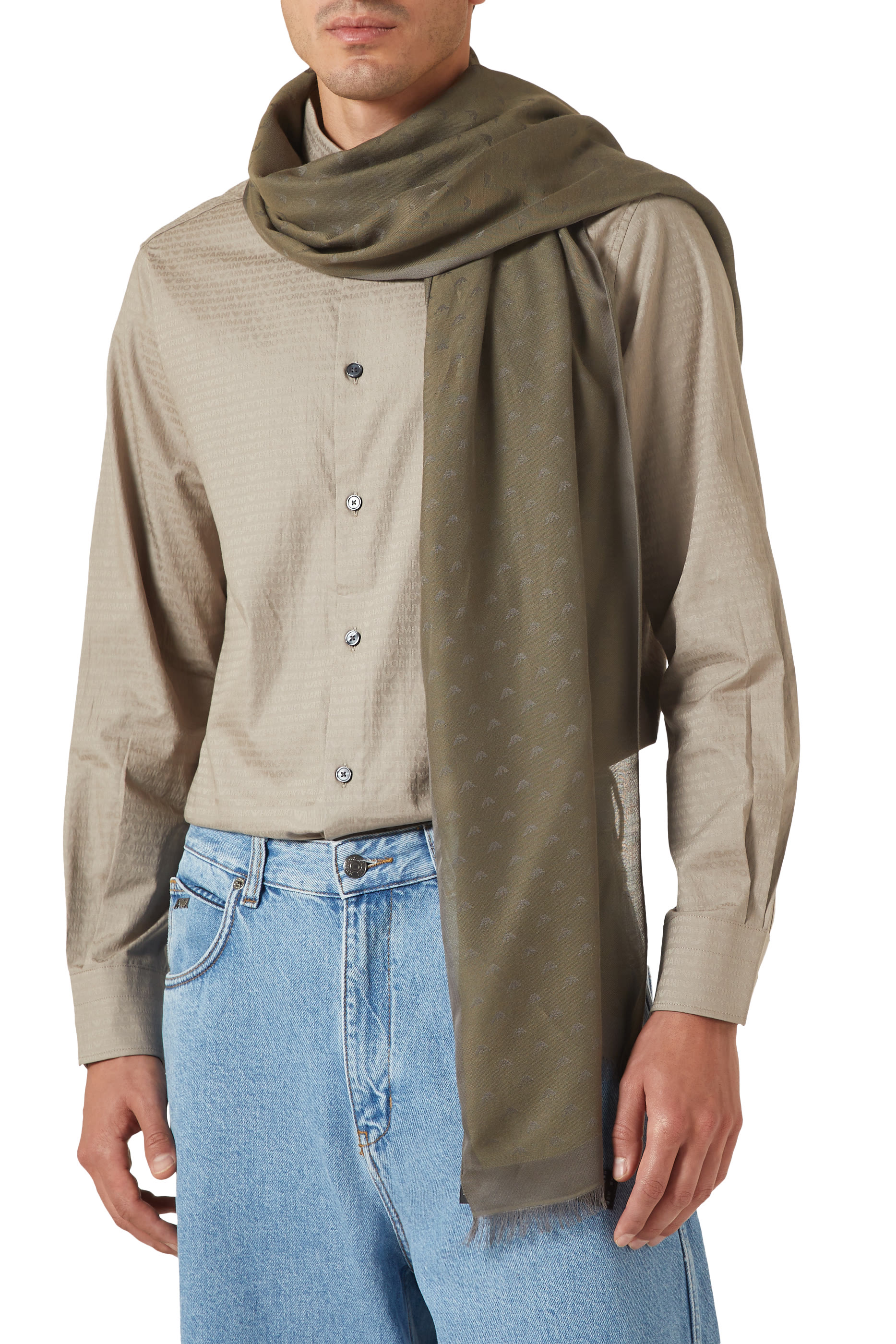 Micro Eagle Logo Scarf