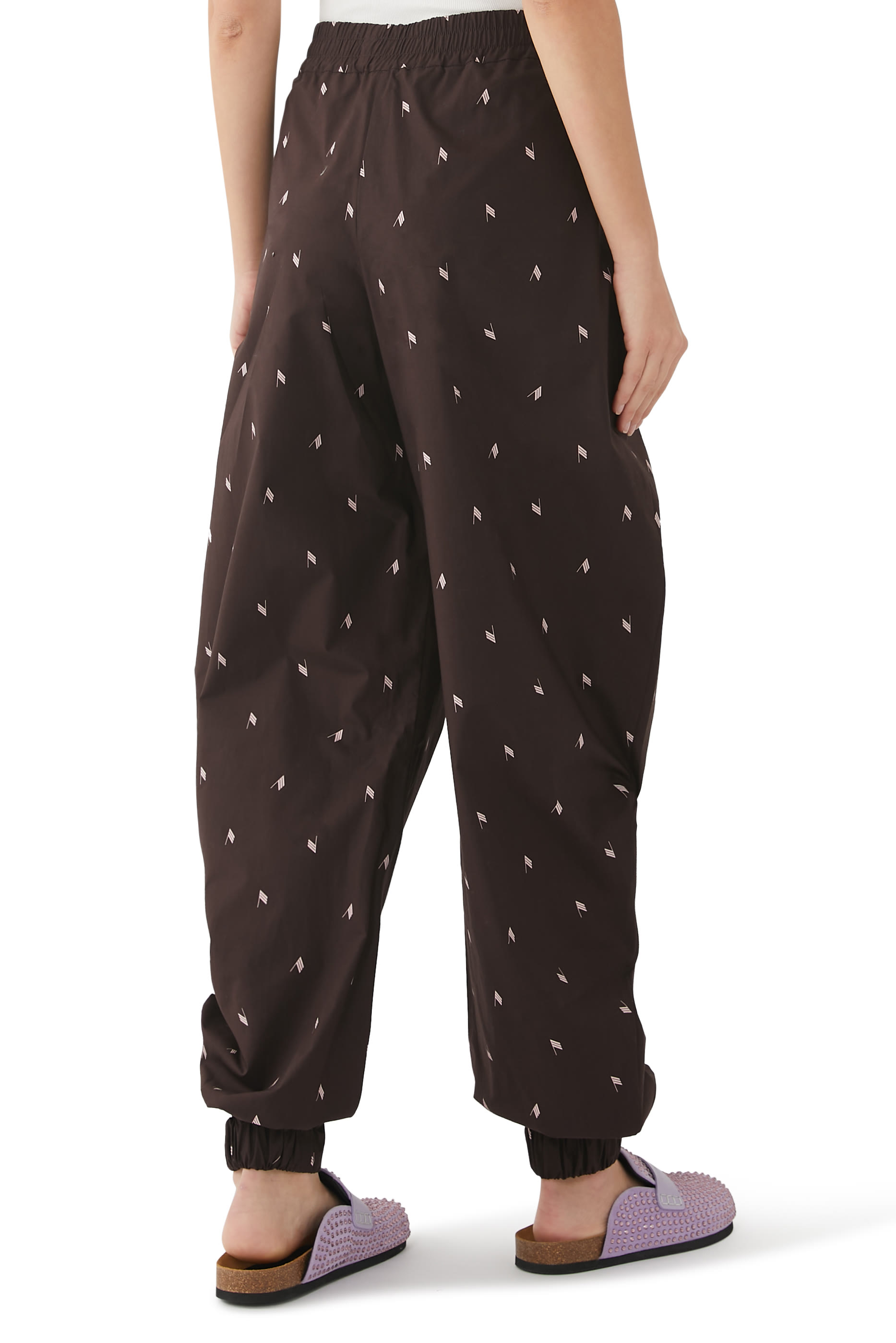 Long Logo Print Pants