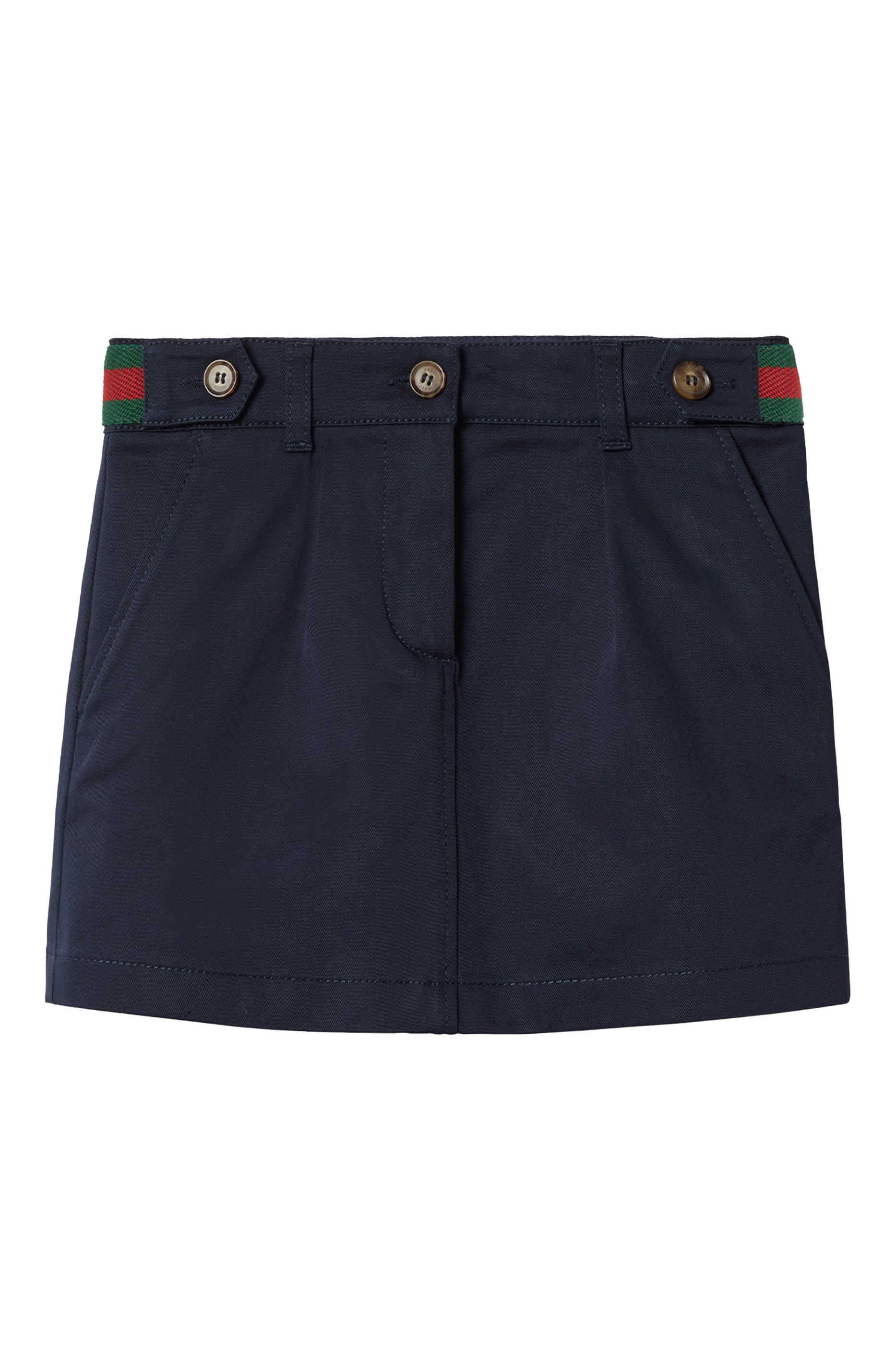 Kids Cotton Gabardine Skirt