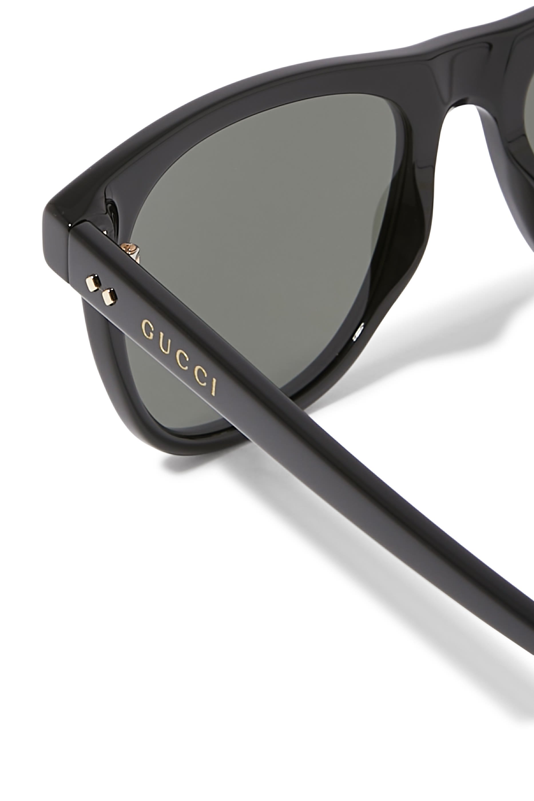 Logo Square Frame Sunglasses