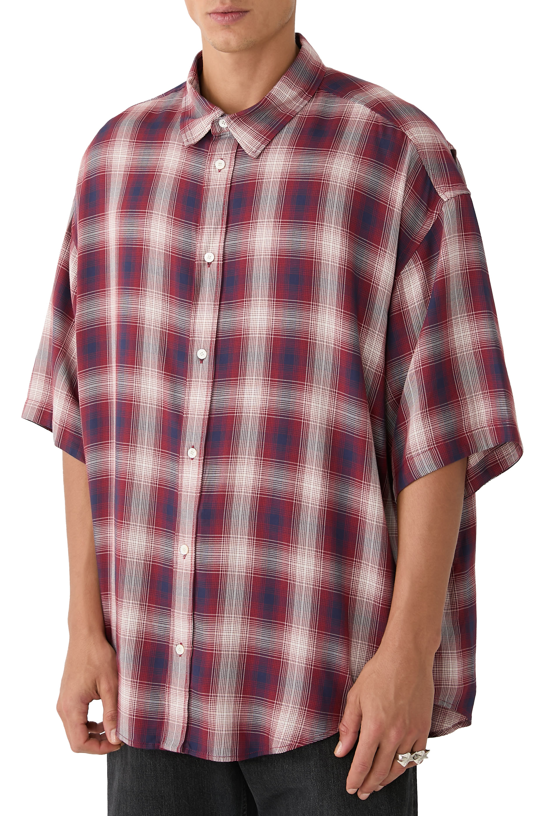 Button-Up Flannel Shirt